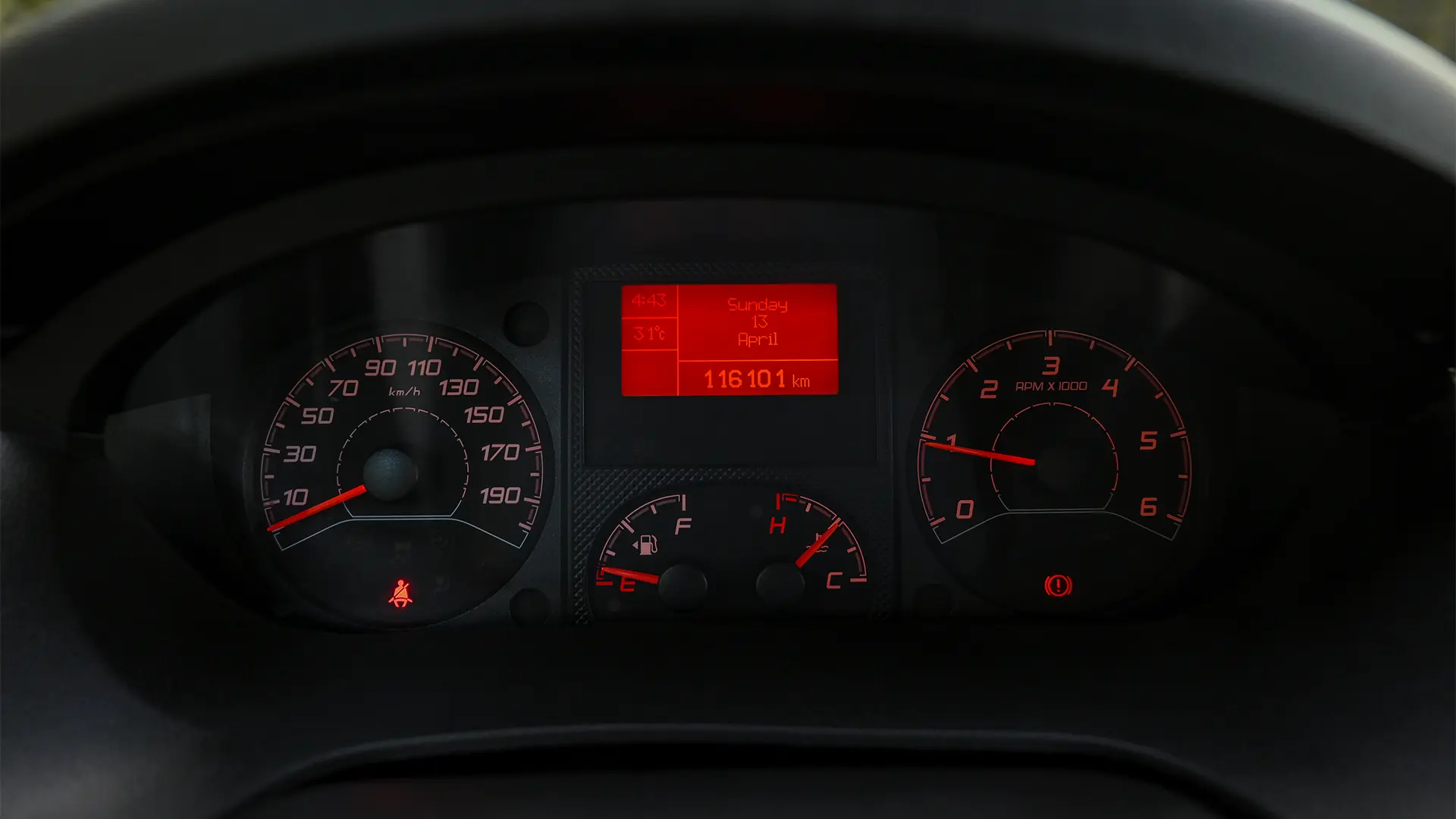 Used 2022 Peugeot Boxer L2h2 in White – Odometer / Mileage Reading View for Sale at First Choice Cars Dubai Sharjah