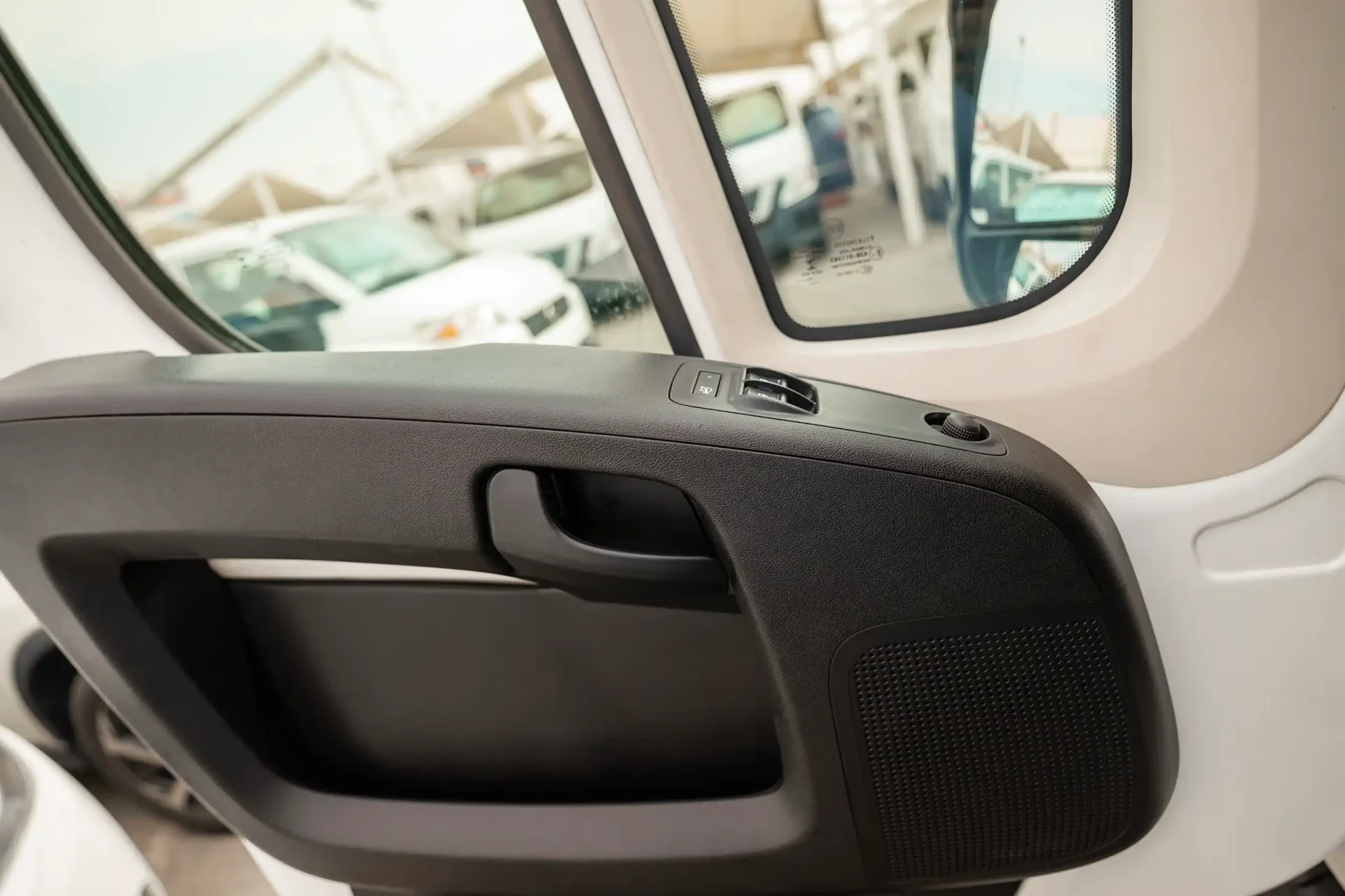 Used 2022 Peugeot Boxer L2h2 in White – Driver Door Panel Full View for Sale at First Choice Cars Dubai Sharjah