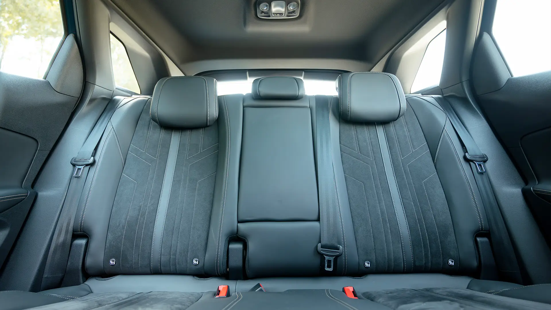 Used 2022 Peugeot 3008 Hybrid 4 GT in Blue – Rear Seat View for Sale at First Choice Cars Dubai Sharjah