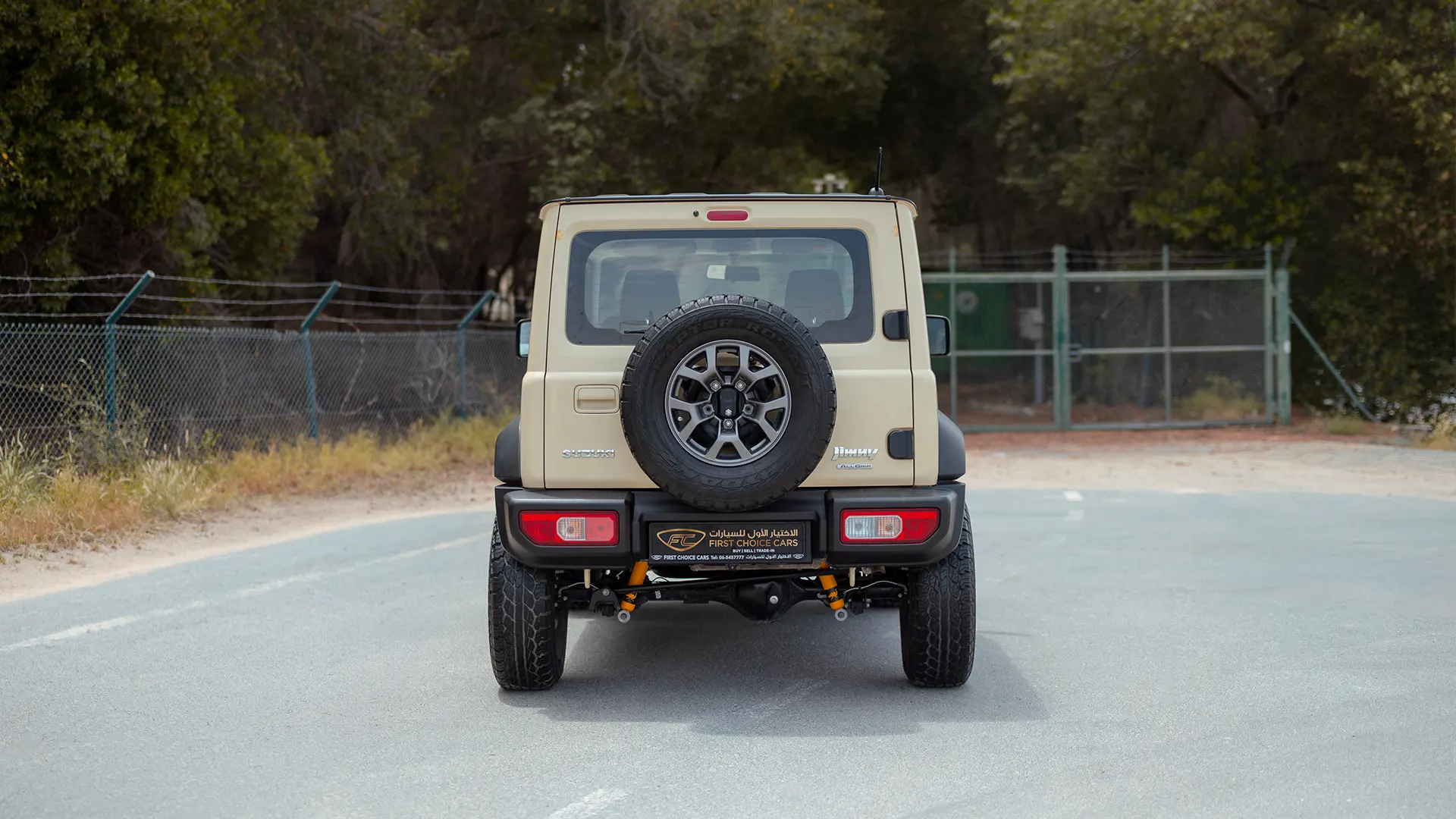 Used 2025 Suzuki Jimny GLX in Beige – Back/Rear View for Sale at First Choice Cars Dubai Sharjah