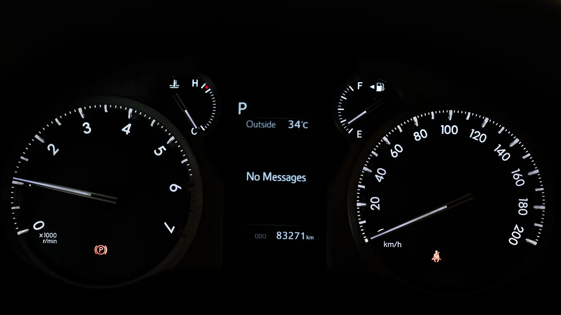 Used 2022 Toyota Prado VXR in White – Odometer / Mileage Reading View for Sale at First Choice Cars Dubai Sharjah