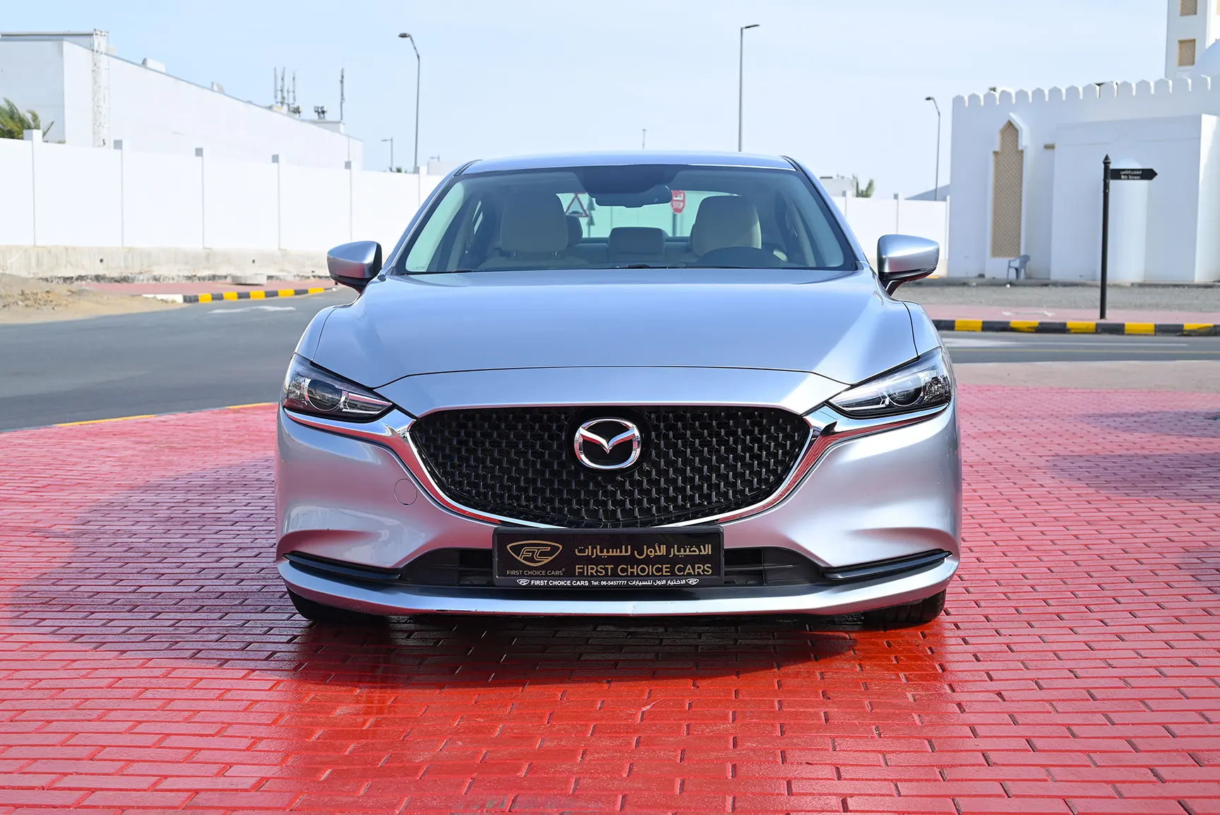 Used 2019 Mazda 6 S Grade Silver – Front View at First Choice Cars Sharjah