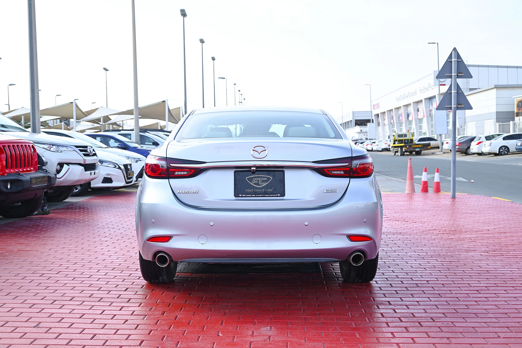 Used 2019 Mazda 6 S Grade Silver – Back/Rear View at First Choice Cars Sharjah