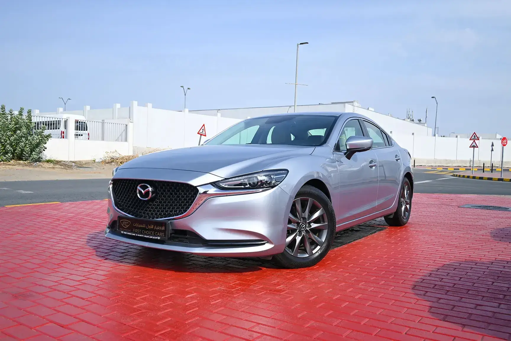Used 2019 Mazda 6 S Grade Silver – Left Front Diagonal (45°) View at First Choice Cars Sharjah