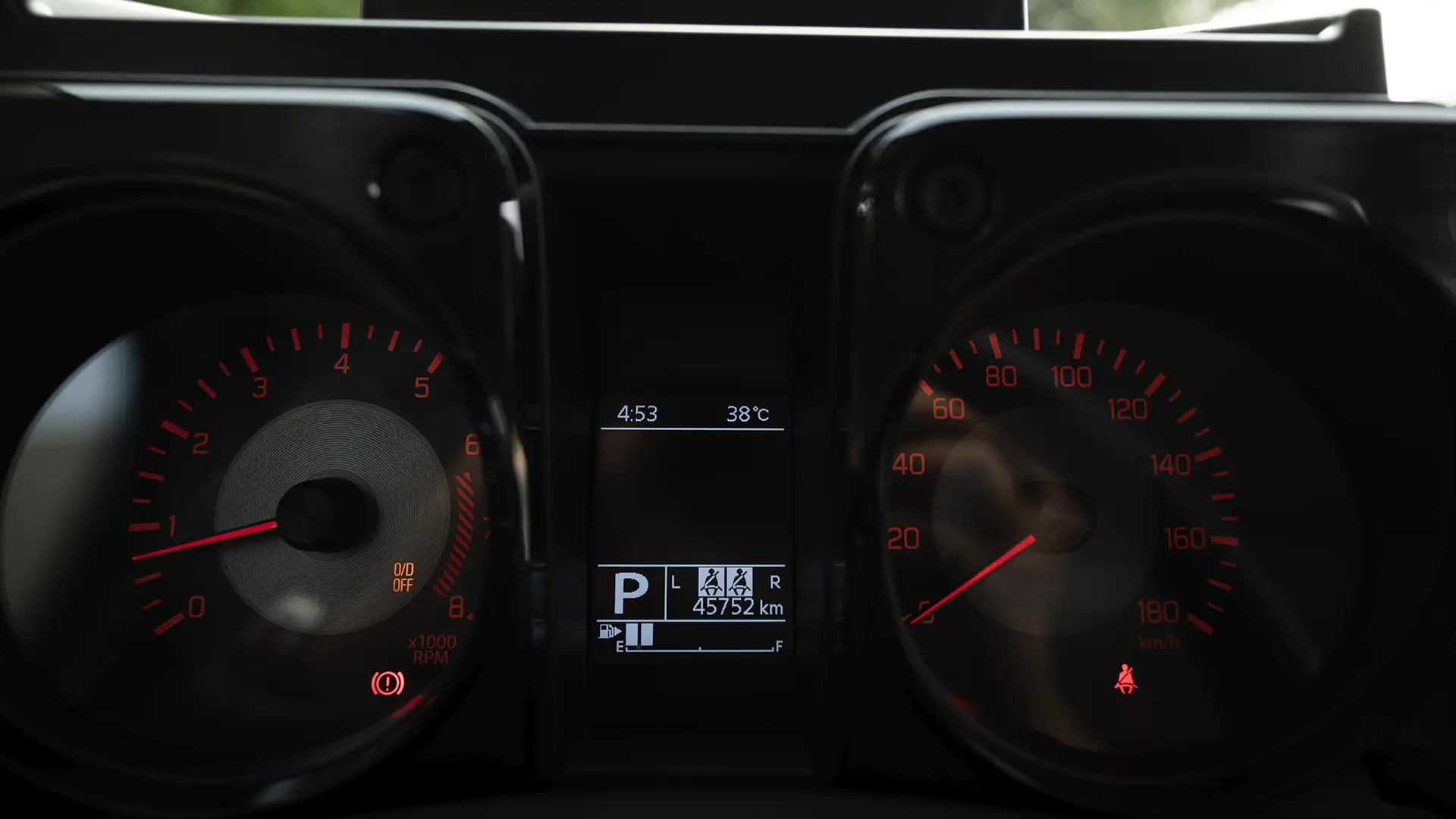 Used 2024 Suzuki Jimny GLX in White – Odometer / Mileage Reading View for Sale at First Choice Cars Dubai Sharjah