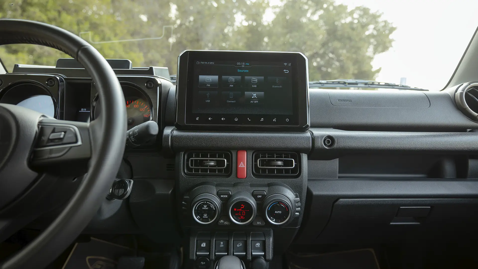 Used 2024 Suzuki Jimny GLX in White – Infotainment / Touchscreen System for Sale at First Choice Cars Dubai Sharjah