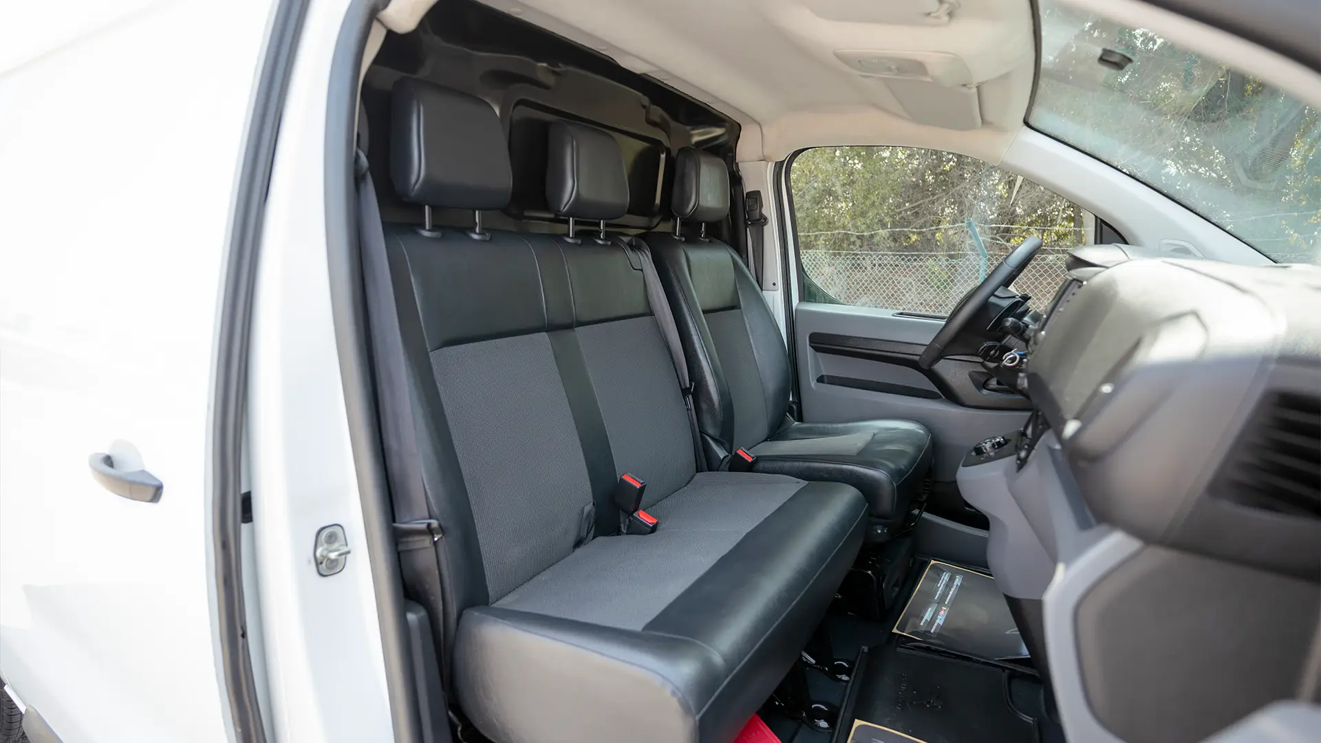 Used 2022 Peugeot Expert L3 in White – Front Passenger Side Cabin View for Sale at First Choice Cars Dubai Sharjah
