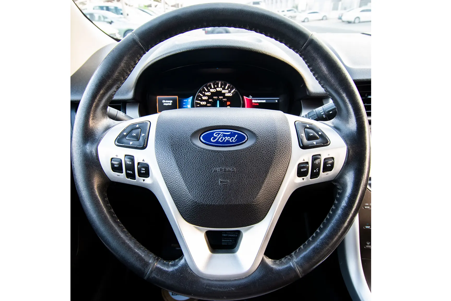 Used 2014 Ford Edge SEL White – Steering Wheel & Instrument Cluster at First Choice Cars Sharjah
