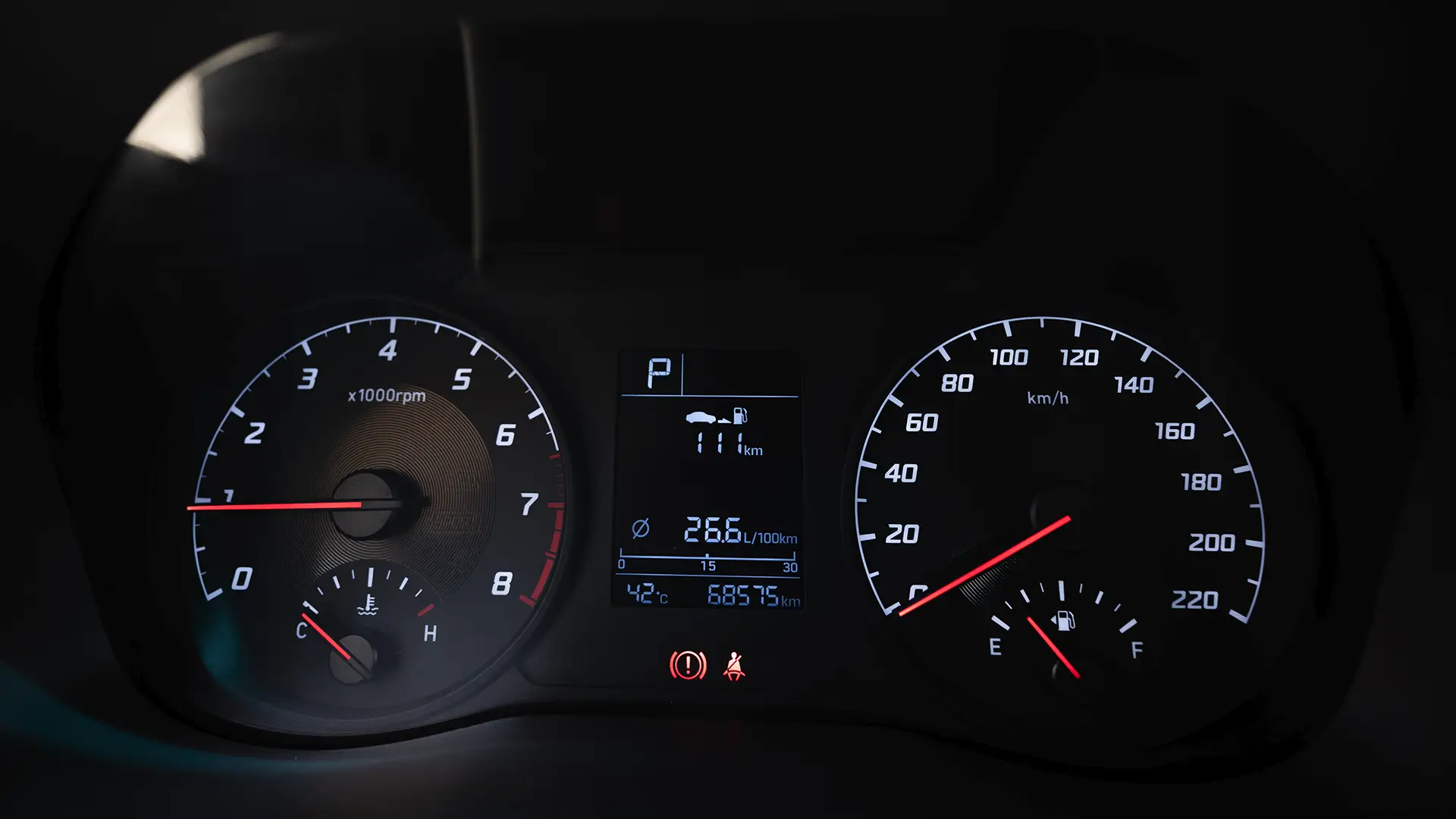 Used 2023 Hyundai Accent Smart in White – Odometer / Mileage Reading View for Sale at First Choice Cars Dubai Sharjah