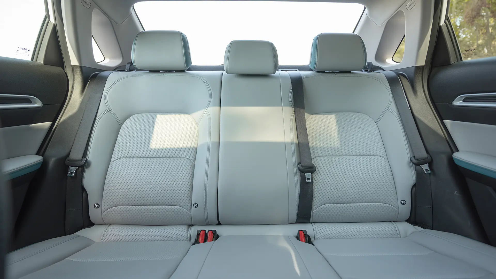 Used 2025 Geely Emgrand GF in White – Rear Seat View for Sale at First Choice Cars Dubai Sharjah