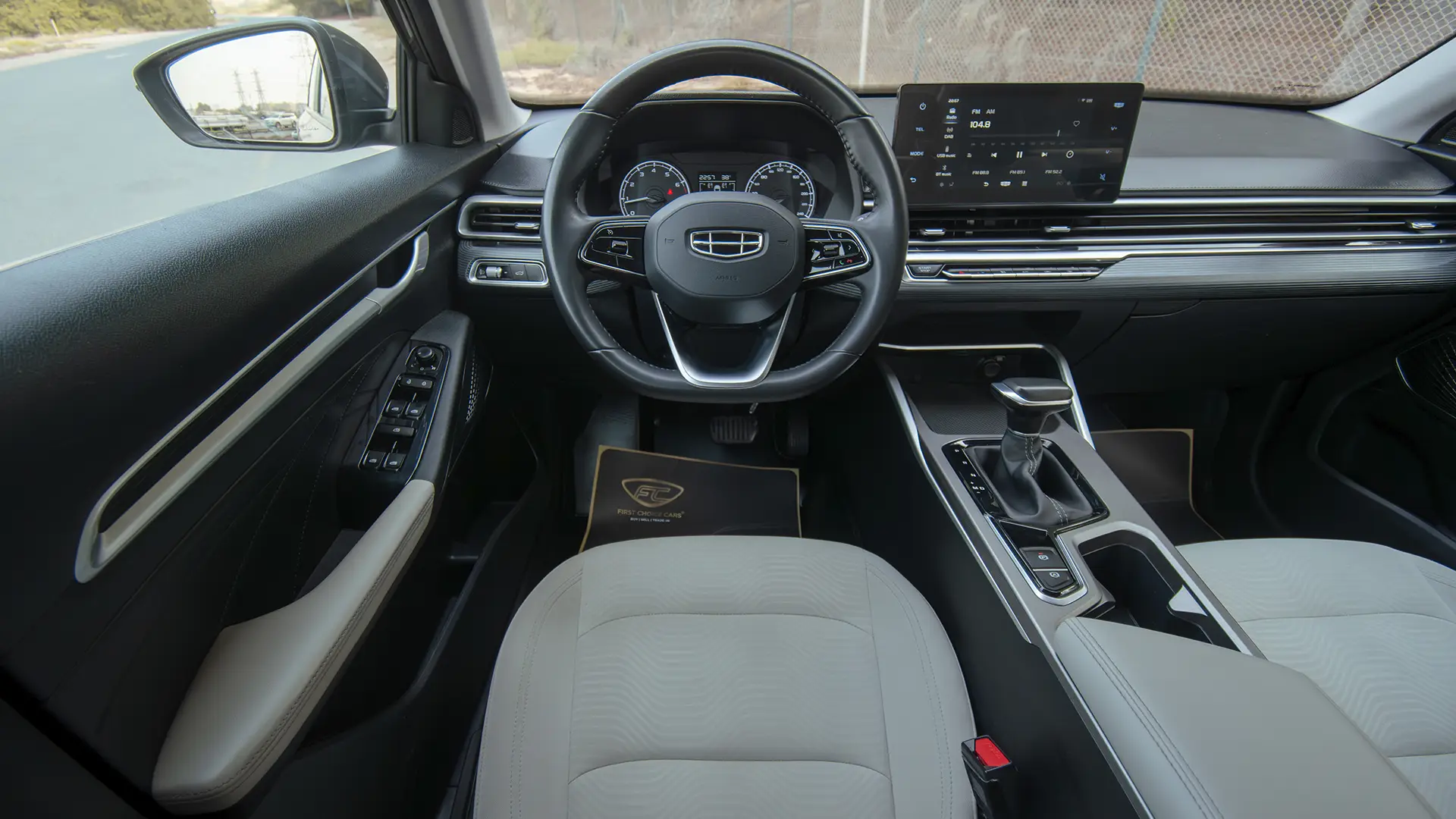 Used 2024 Geely Emgrand GS in Grey – Steering Wheel & Instrument Cluster for Sale at First Choice Cars Dubai Sharjah