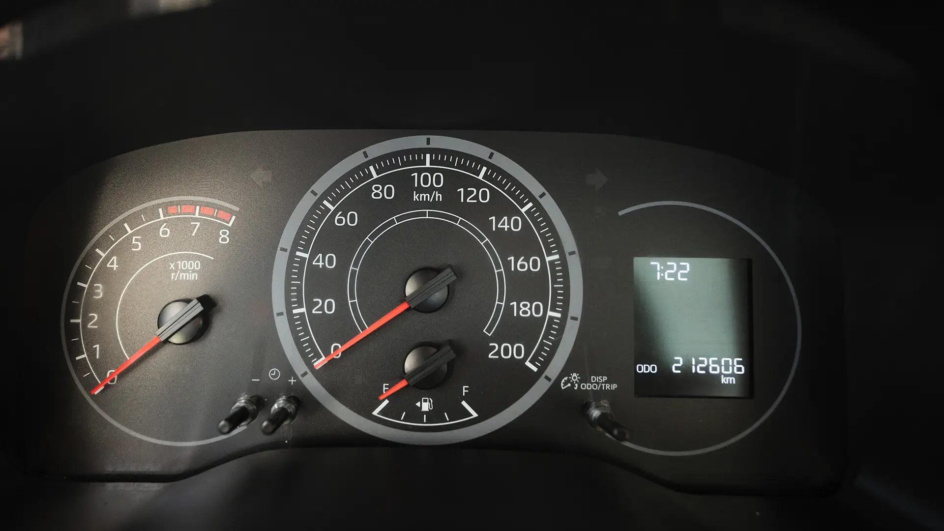Used 2020 Toyota Hiace GLX High Roof in White – Odometer / Mileage Reading View for Sale at First Choice Cars Dubai Sharjah