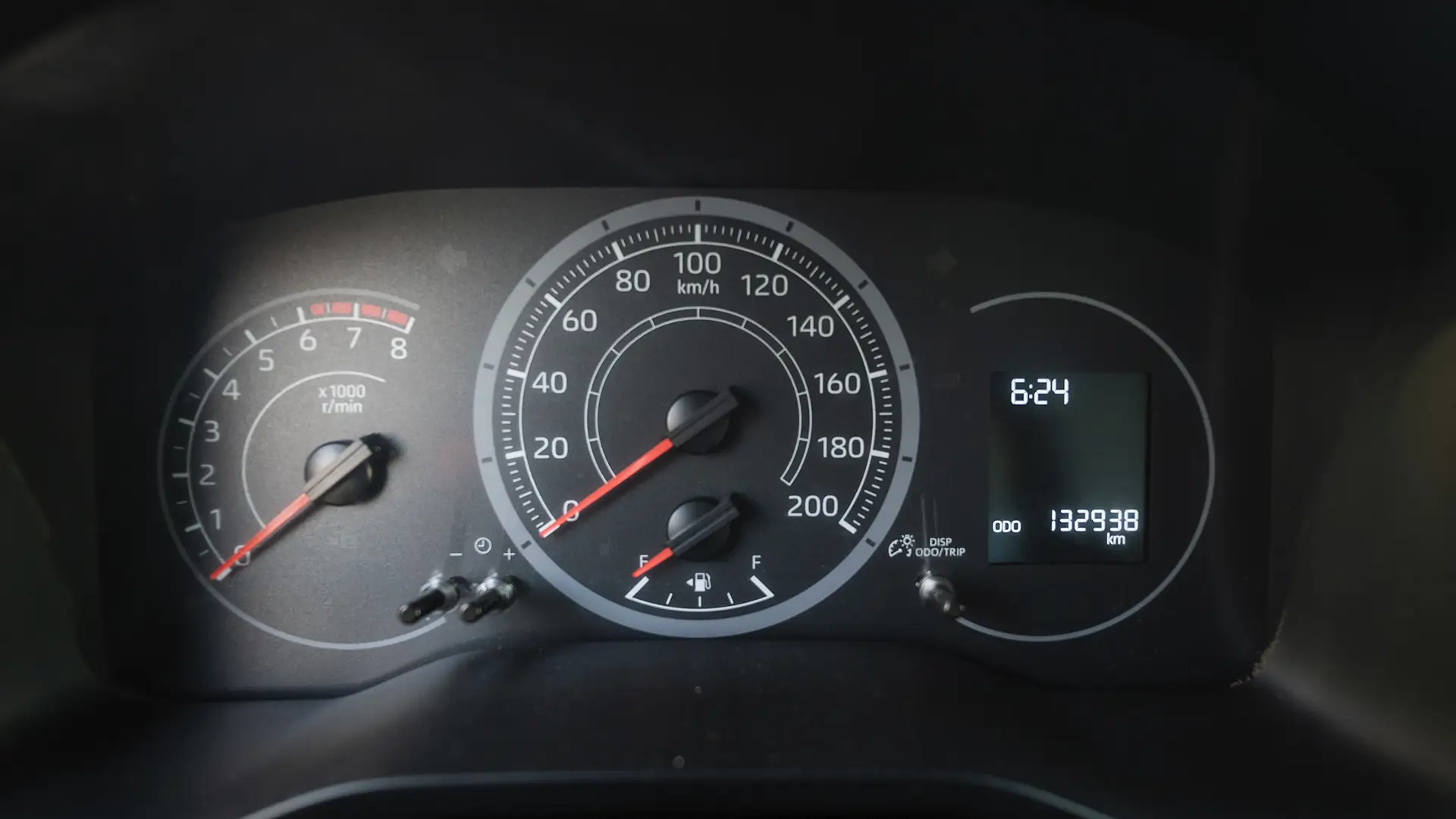 Used 2020 Toyota Hiace GLX High Roof in Yellow – Odometer / Mileage Reading View for Sale at First Choice Cars Dubai Sharjah