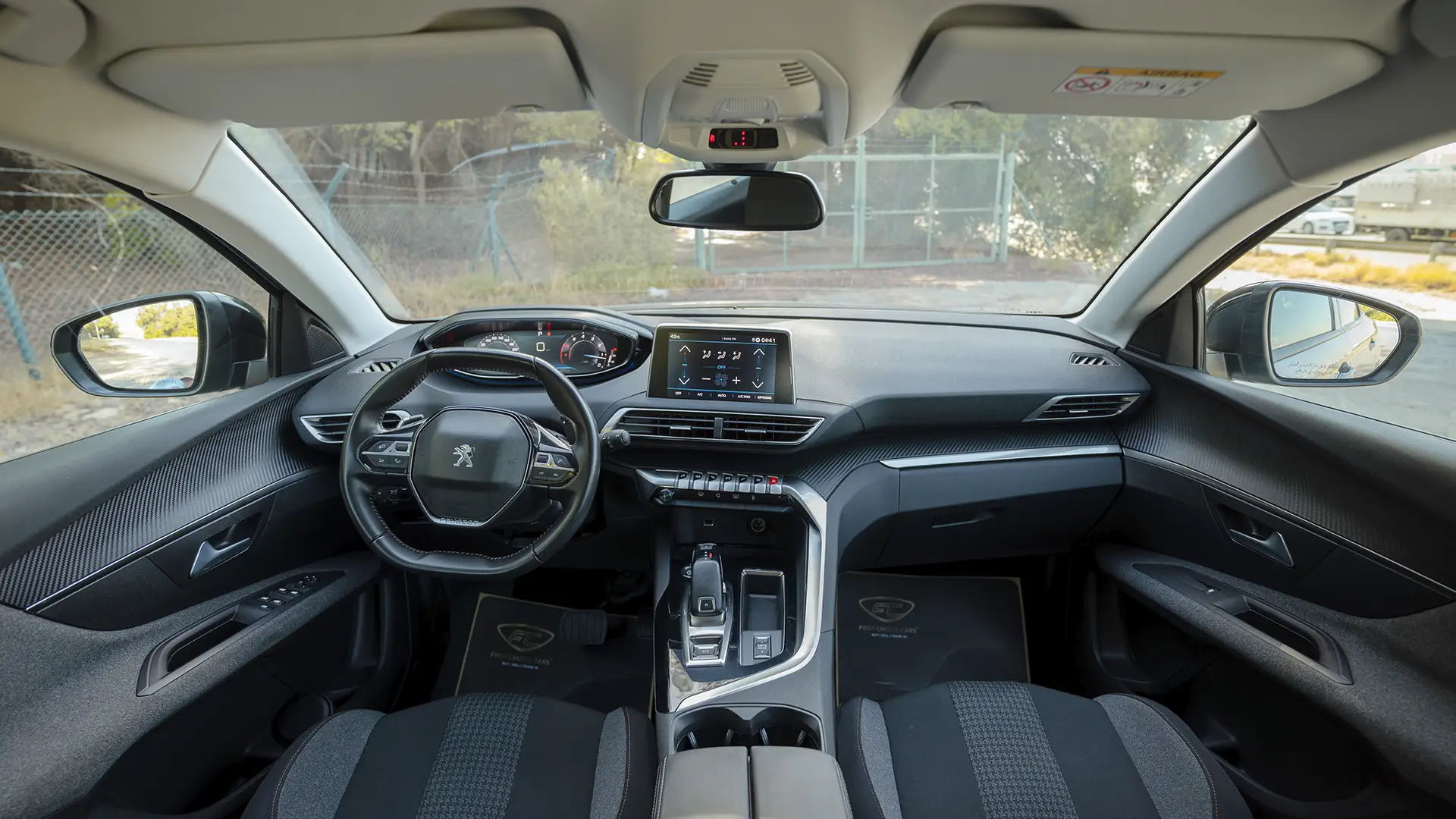 Used 2023 Peugeot 3008 Active in Silver – Front Cabin / Dashboard Full View for Sale at First Choice Cars Dubai Sharjah