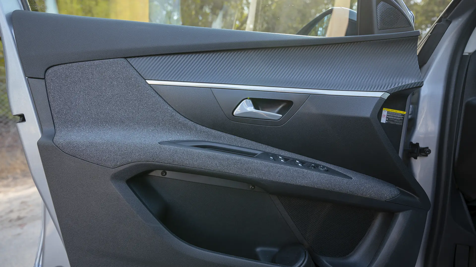 Used 2023 Peugeot 3008 Active in Silver – Driver Door Panel Full View for Sale at First Choice Cars Dubai Sharjah