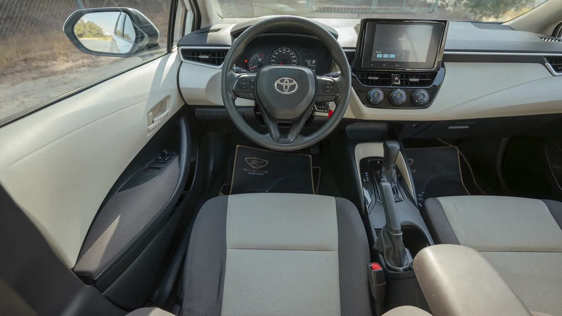 Used 2024 Toyota Corolla XLI in White – Steering Wheel & Instrument Cluster for Sale at First Choice Cars Dubai Sharjah