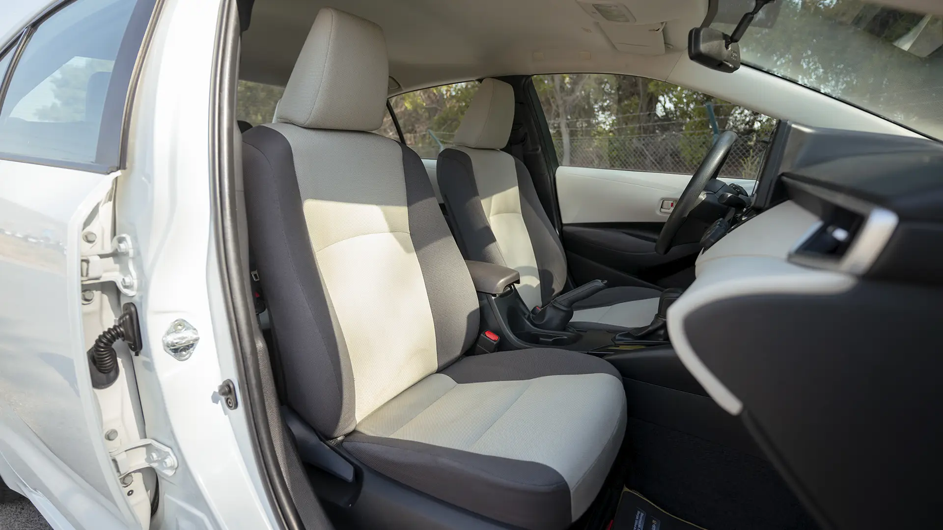 Used 2024 Toyota Corolla XLI in White – Front Passenger Side Cabin View for Sale at First Choice Cars Dubai Sharjah