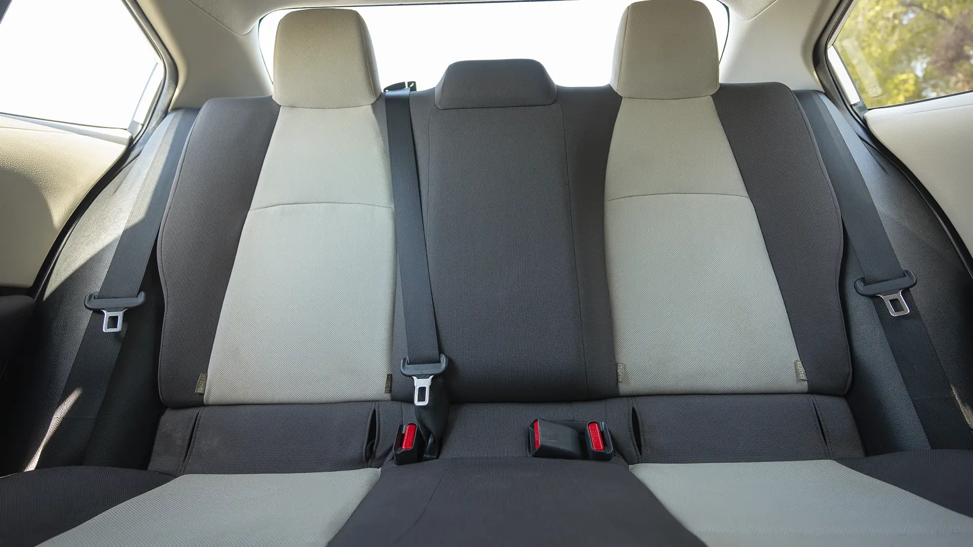 Used 2024 Toyota Corolla XLI in White – Rear Seat View for Sale at First Choice Cars Dubai Sharjah