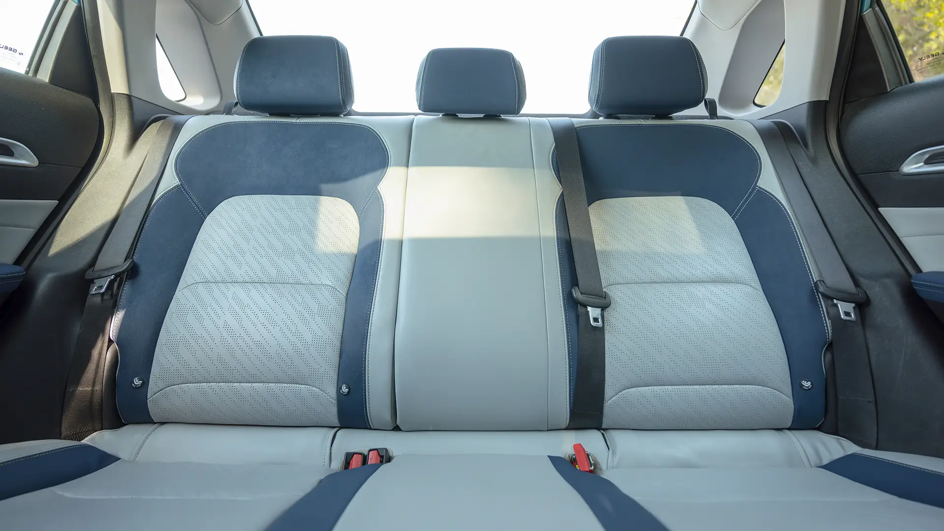 Used 2024 Geely Emgrand GF in Blue – Rear Seat View for Sale at First Choice Cars Dubai Sharjah