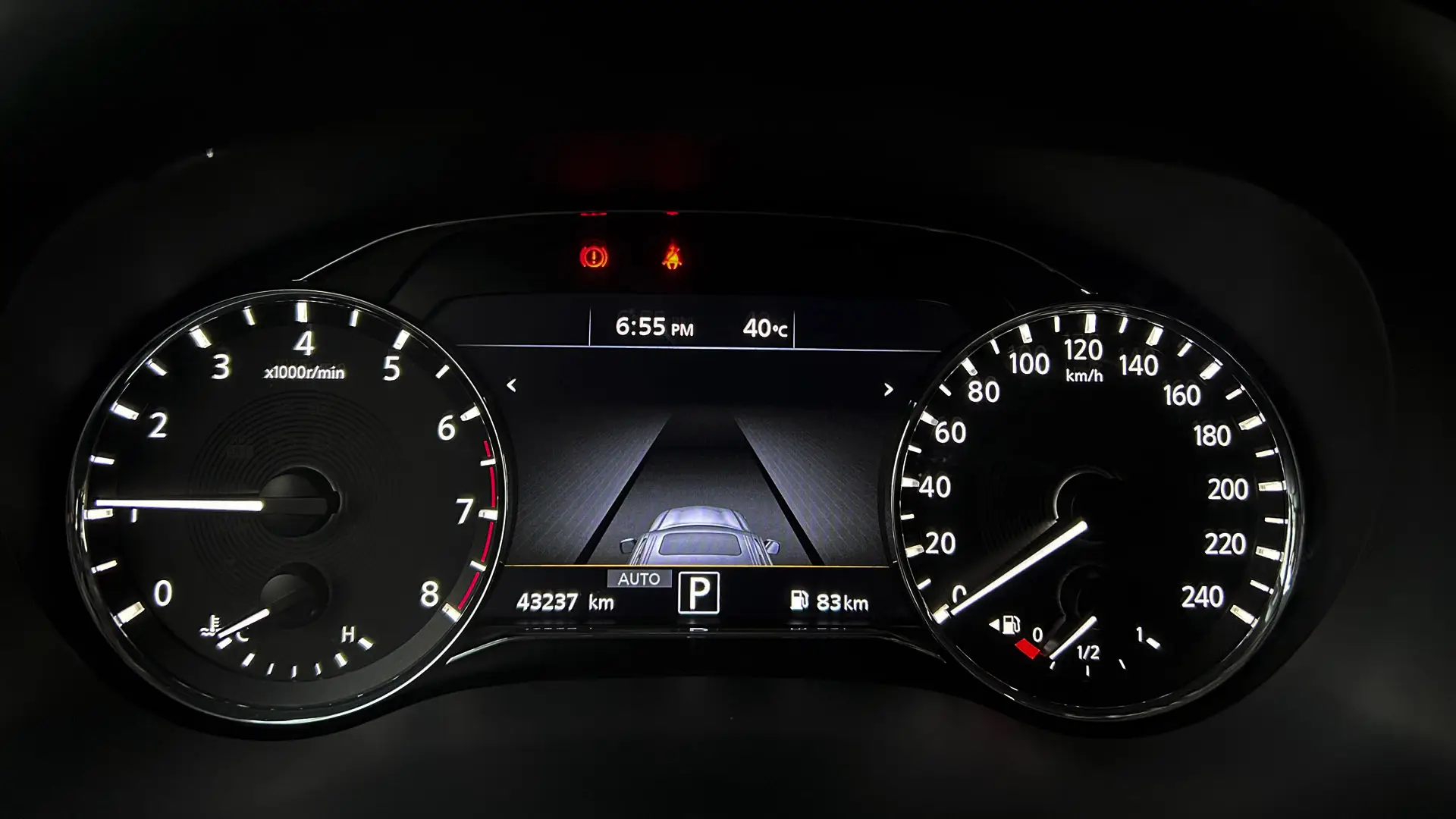 Used 2023 Infiniti QX80 Sensory in White – Odometer / Mileage Reading View for Sale at First Choice Cars Dubai Sharjah