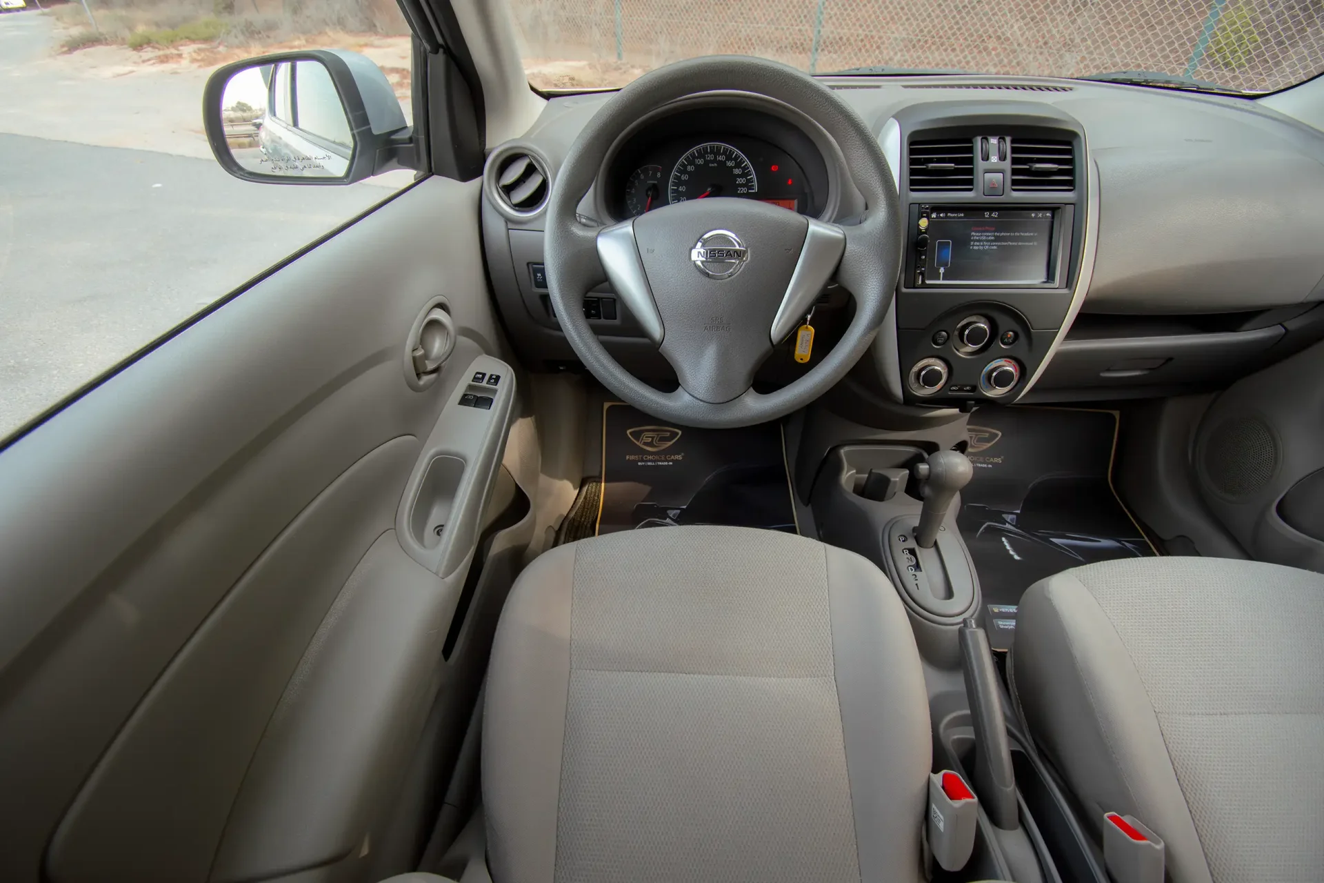 Used 2023 Nissan Sunny SV in Silver – Steering Wheel & Instrument Cluster for Sale at First Choice Cars Dubai Sharjah