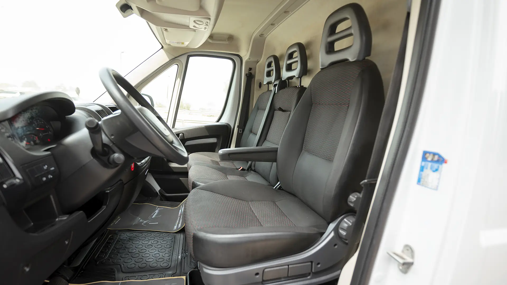 Used 2023 Peugeot Boxer L2h2 in White – Front Driver Side Cabin View for Sale at First Choice Cars Dubai Sharjah
