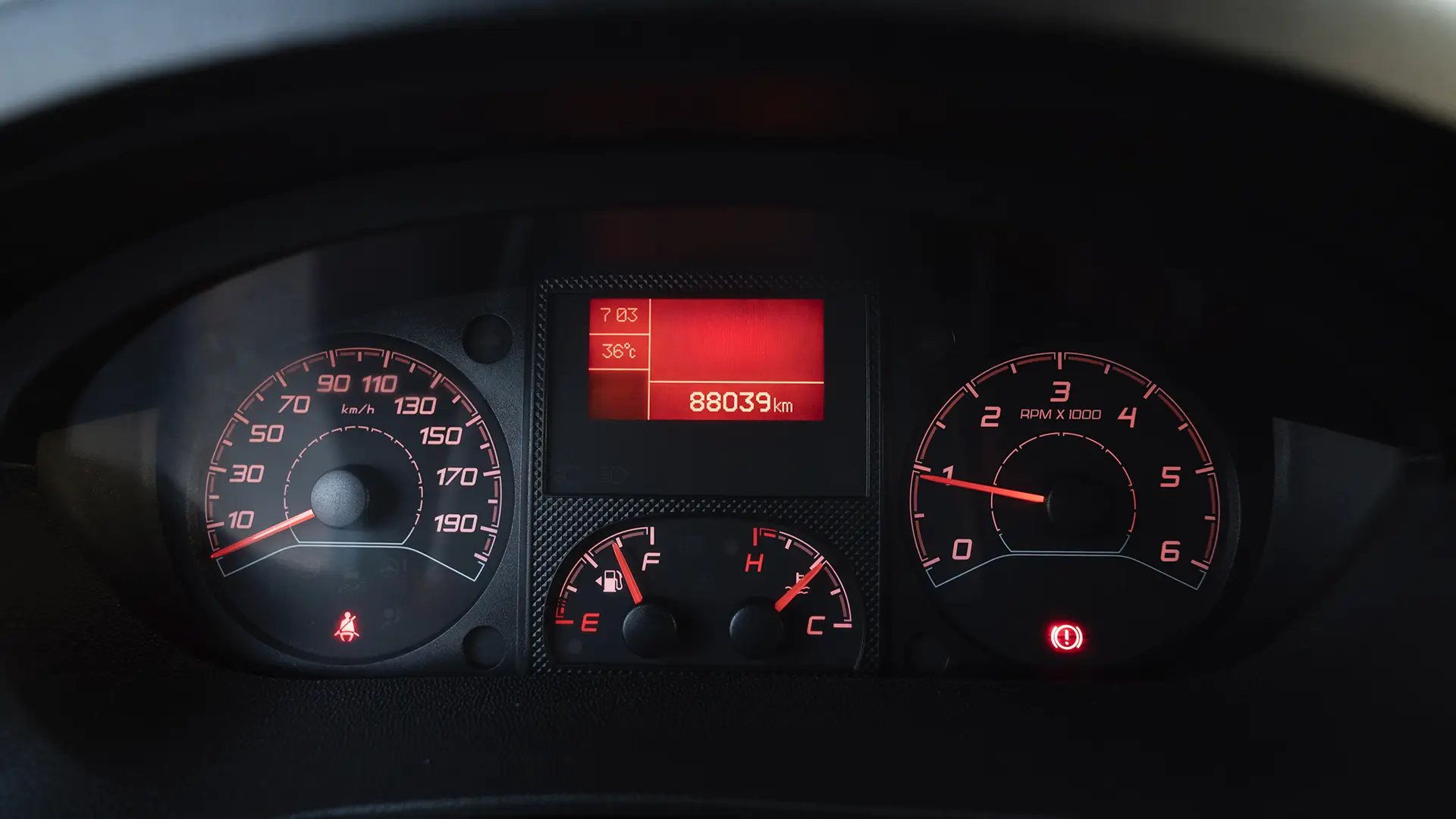Used 2023 Peugeot Boxer L2h2 in White – Odometer / Mileage Reading View for Sale at First Choice Cars Dubai Sharjah