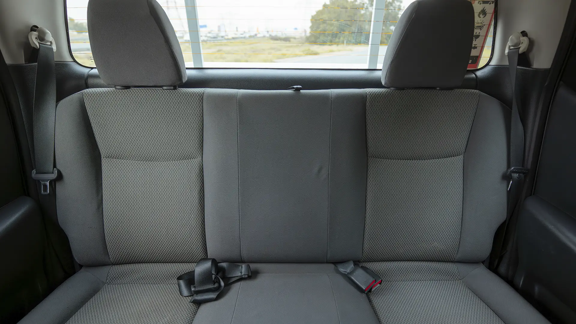 Used 2022 Nissan Navara SE in White – Rear Seat View for Sale at First Choice Cars Dubai Sharjah