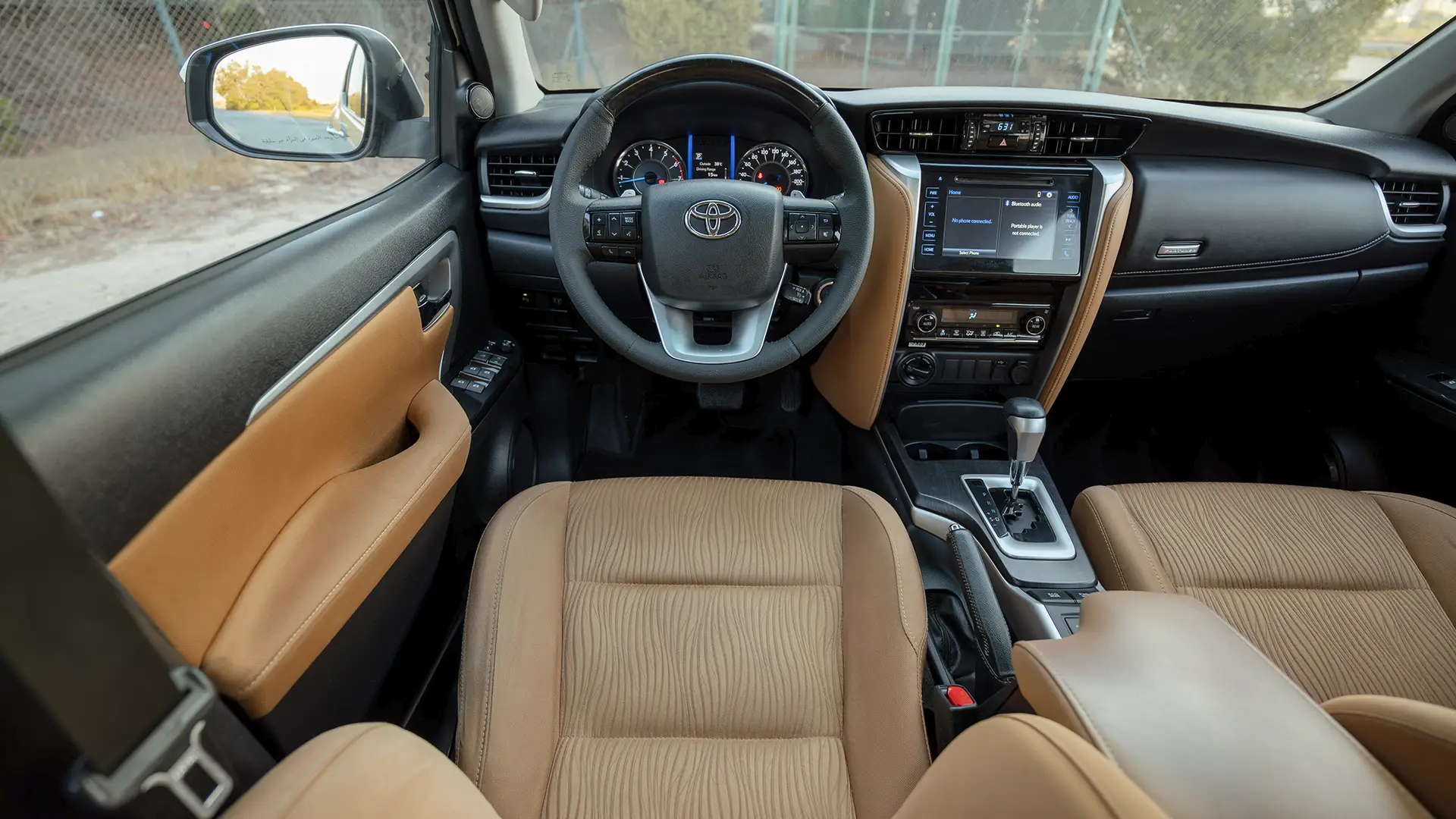 Used 2020 Toyota Fortuner GXR in White – Steering Wheel & Instrument Cluster for Sale at First Choice Cars Dubai Sharjah