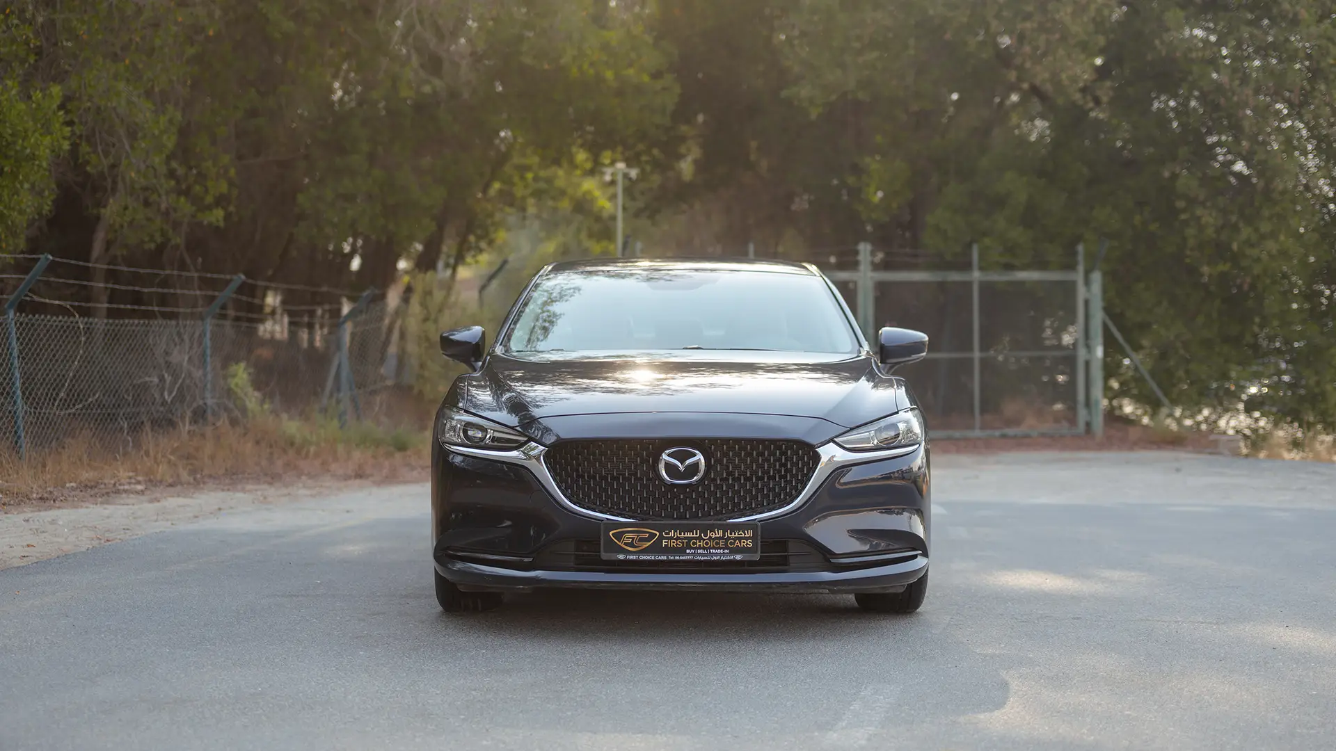 Used 2023 Mazda 6 S Grade in Blue – Front View for Sale at First Choice Cars Dubai Sharjah