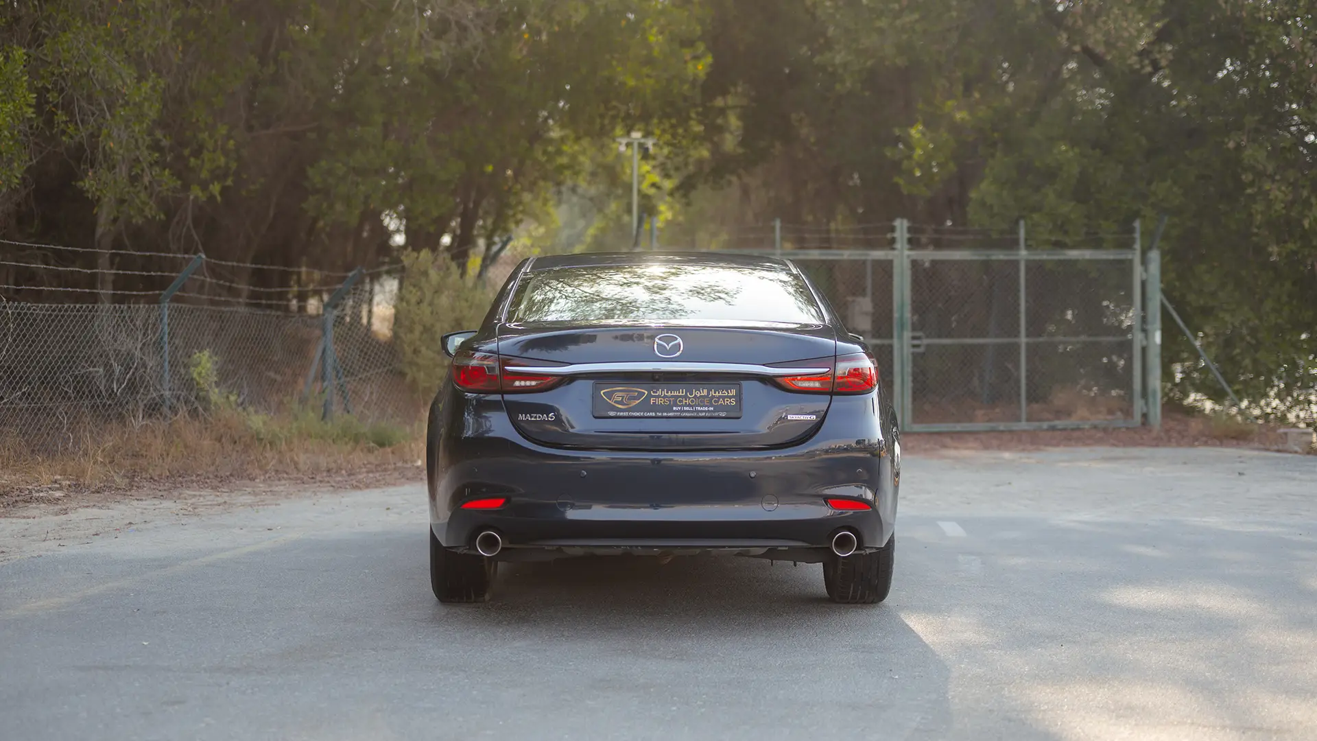 Used 2023 Mazda 6 S Grade in Blue – Back/Rear View for Sale at First Choice Cars Dubai Sharjah