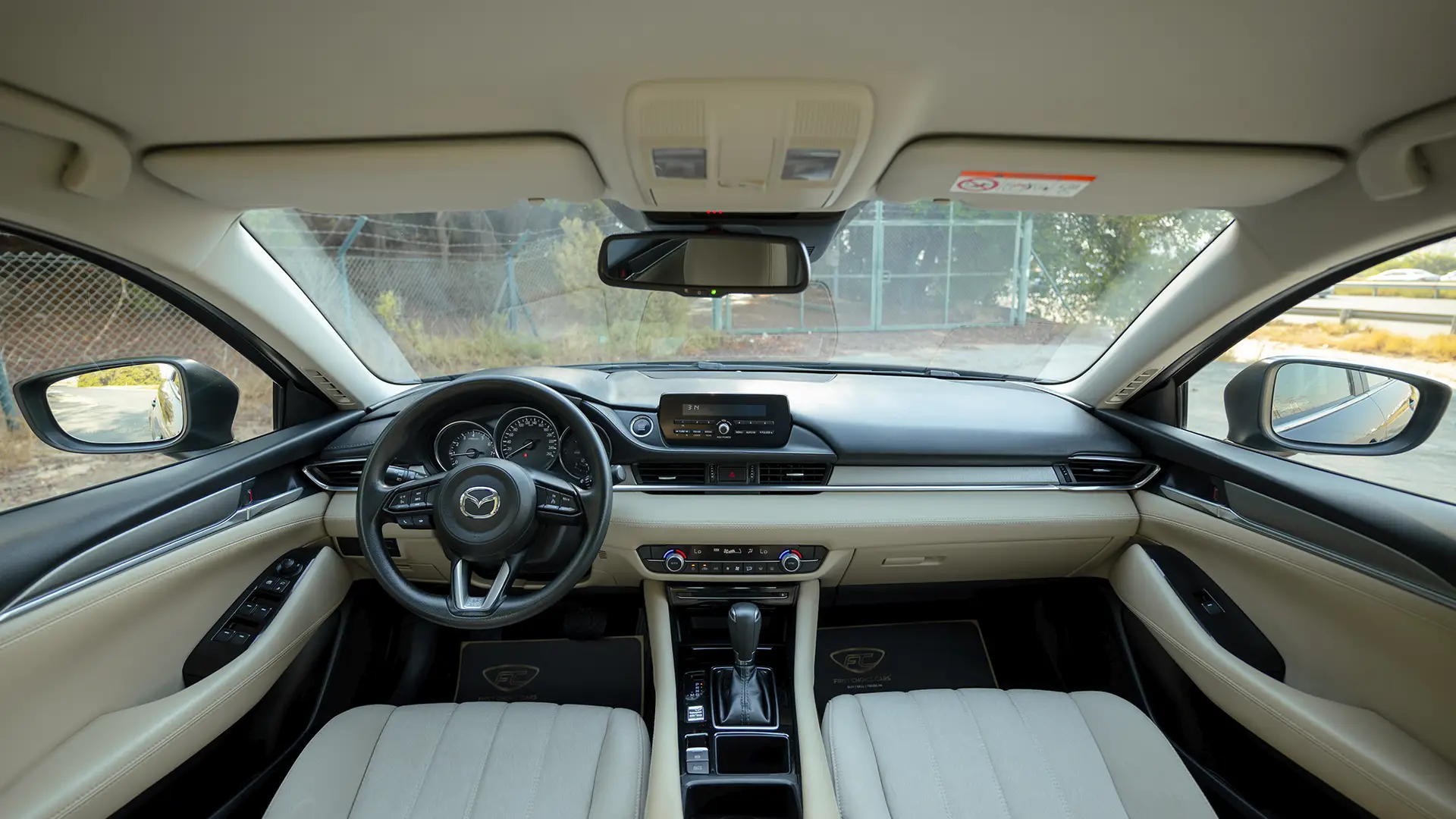Used 2023 Mazda 6 S Grade in Blue – Front Cabin / Dashboard Full View for Sale at First Choice Cars Dubai Sharjah