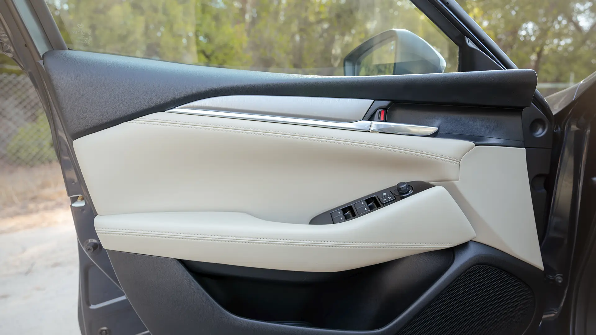 Used 2023 Mazda 6 S Grade in Blue – Driver Door Panel Full View for Sale at First Choice Cars Dubai Sharjah