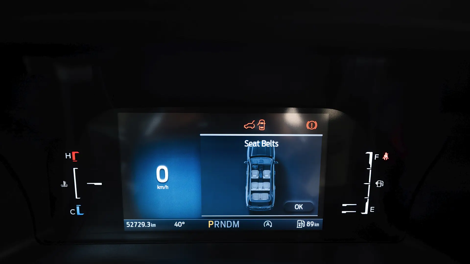 Used 2024 Ford Everest XLS in Silver – Odometer / Mileage Reading View for Sale at First Choice Cars Dubai Sharjah
