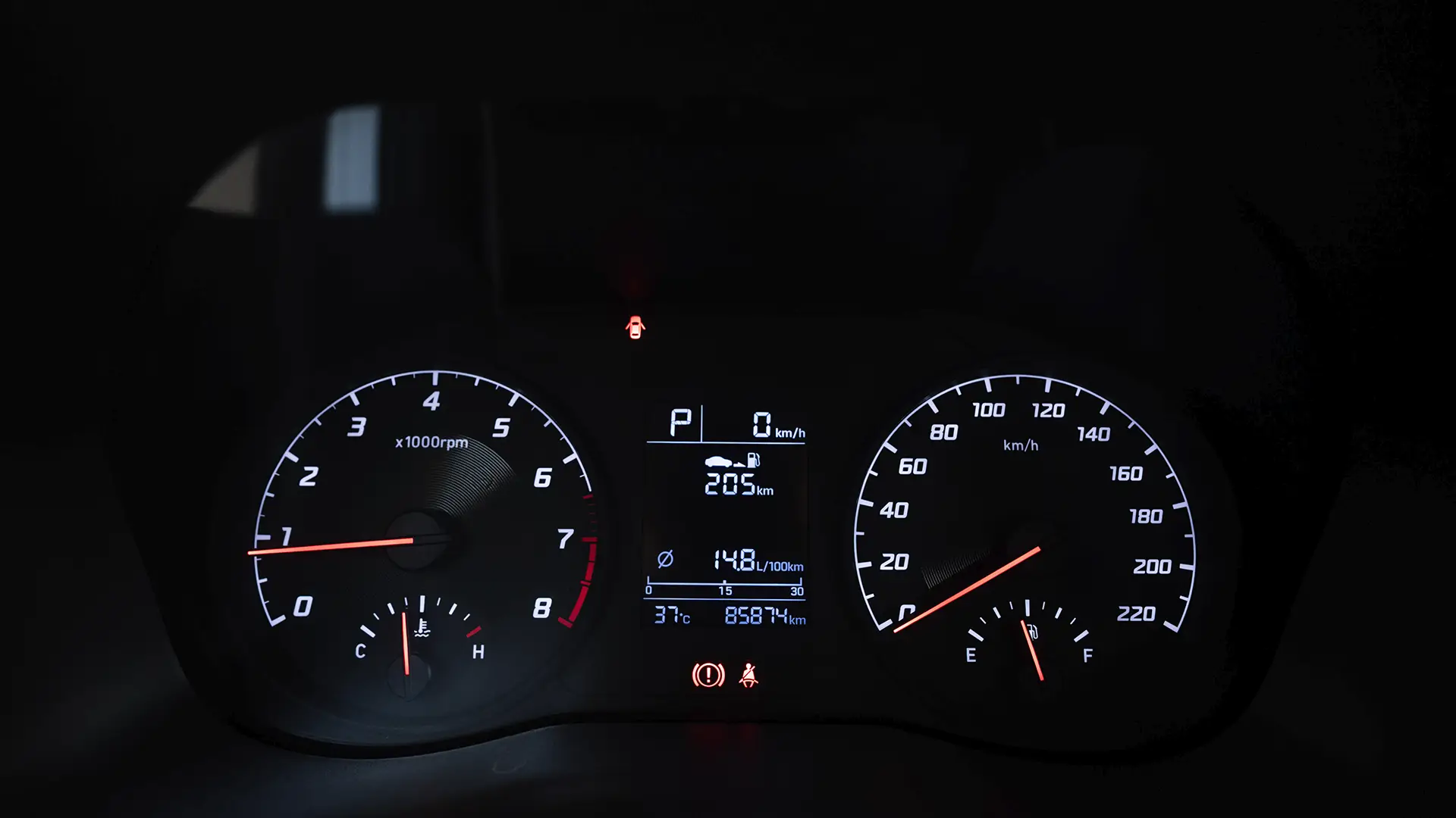 Used 2023 Hyundai Accent Smart in Silver – Odometer / Mileage Reading View for Sale at First Choice Cars Dubai Sharjah