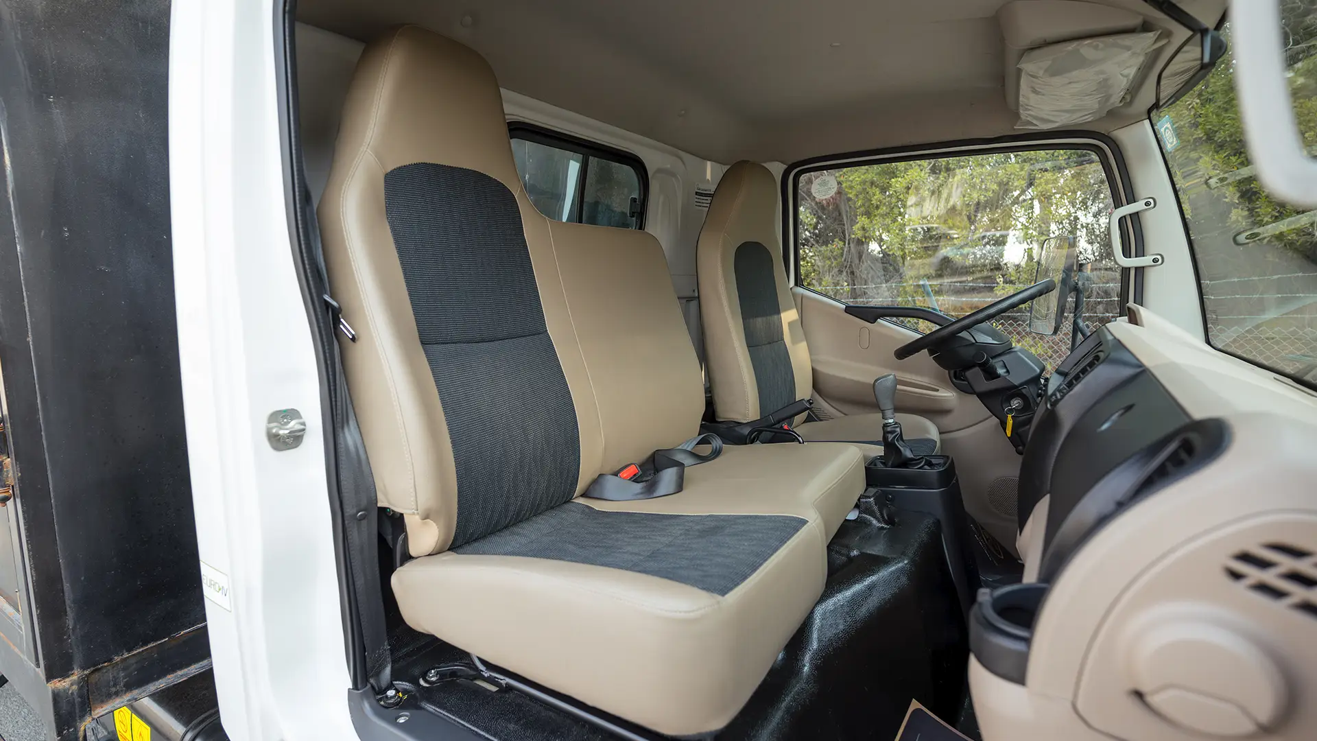 Used 2025 Ashok Leyland Partner LX in White – Front Passenger Side Cabin View for Sale at First Choice Cars Dubai Sharjah