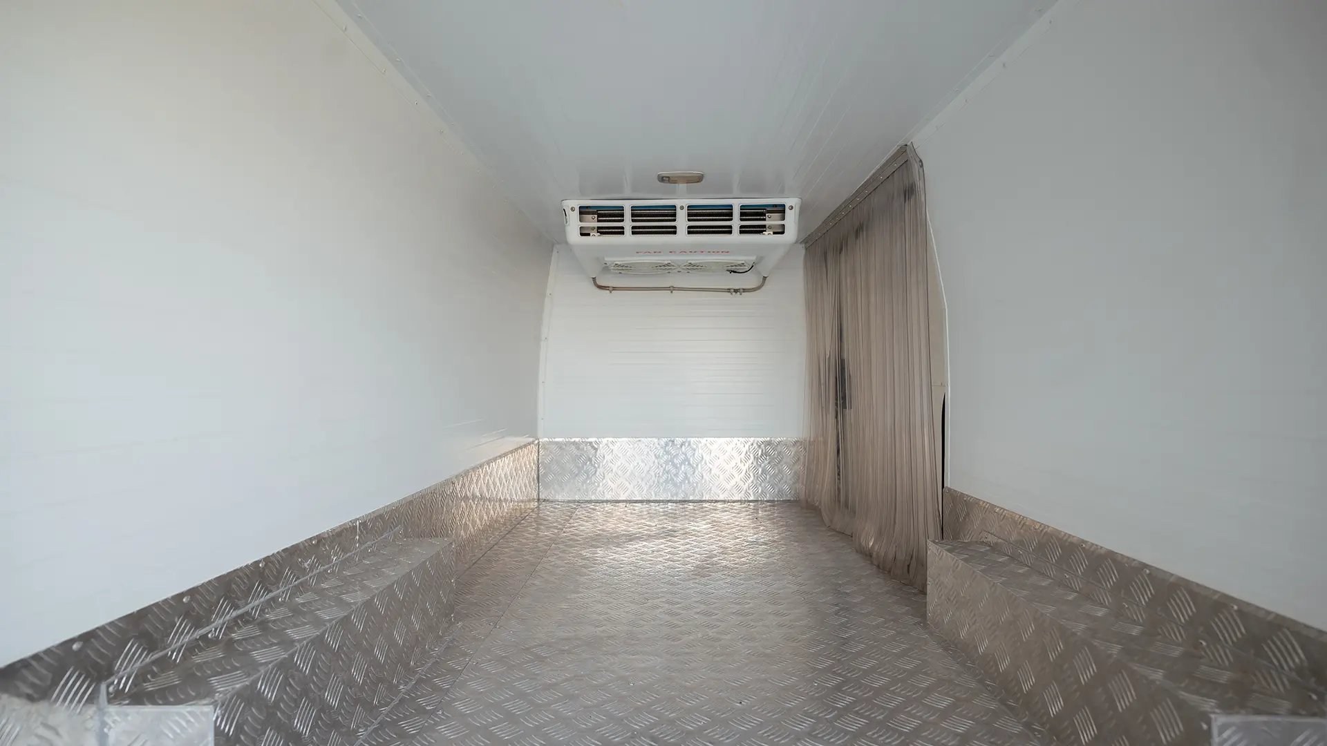 Used 2024 Toyota Hiace GL Standard Roof in White – Chiller Box Rear Opening View for Sale at First Choice Cars Dubai Sharjah