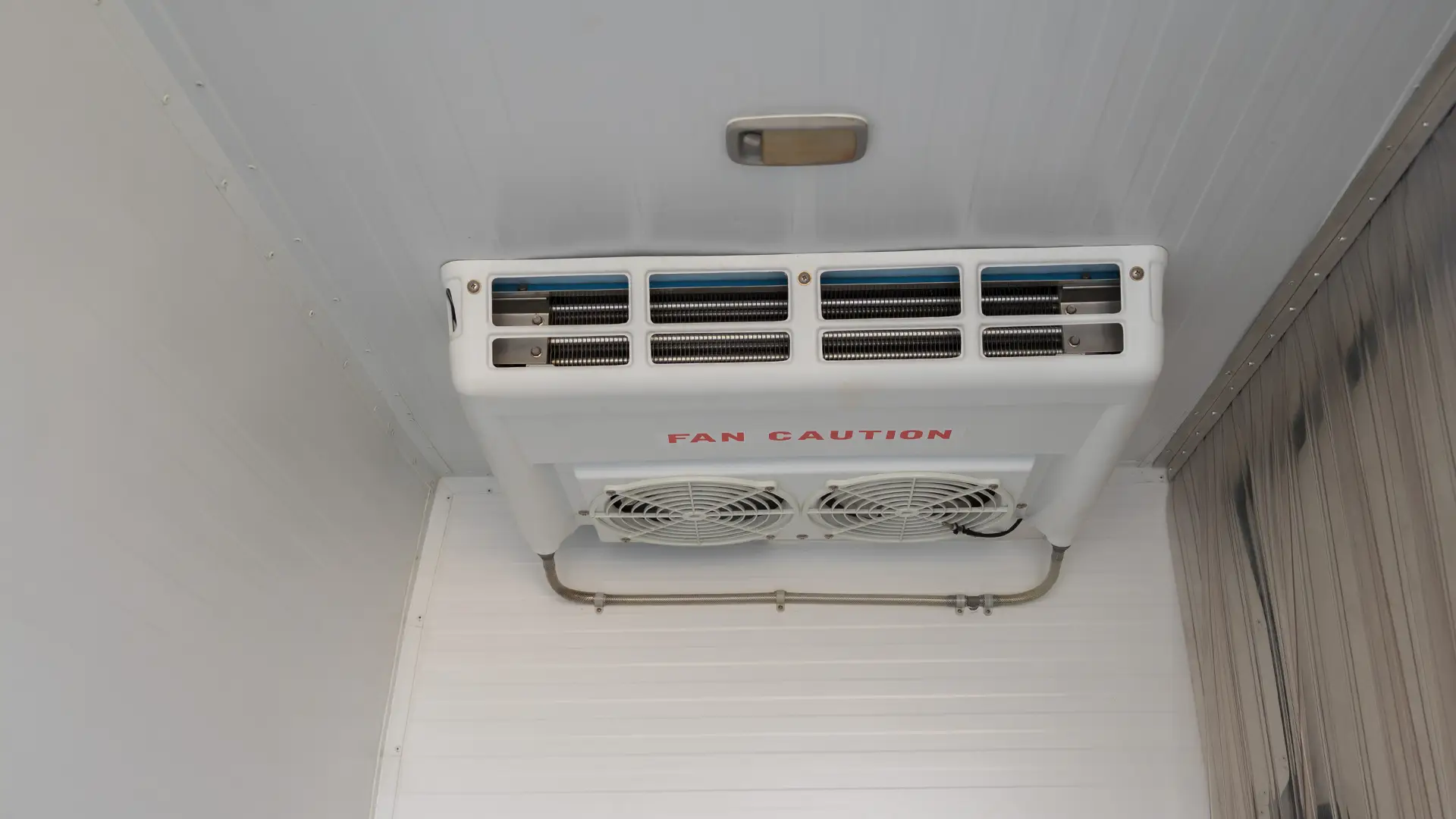 Used 2024 Toyota Hiace GL Standard Roof in White – Chiller Cooling Unit View for Sale at First Choice Cars Dubai Sharjah