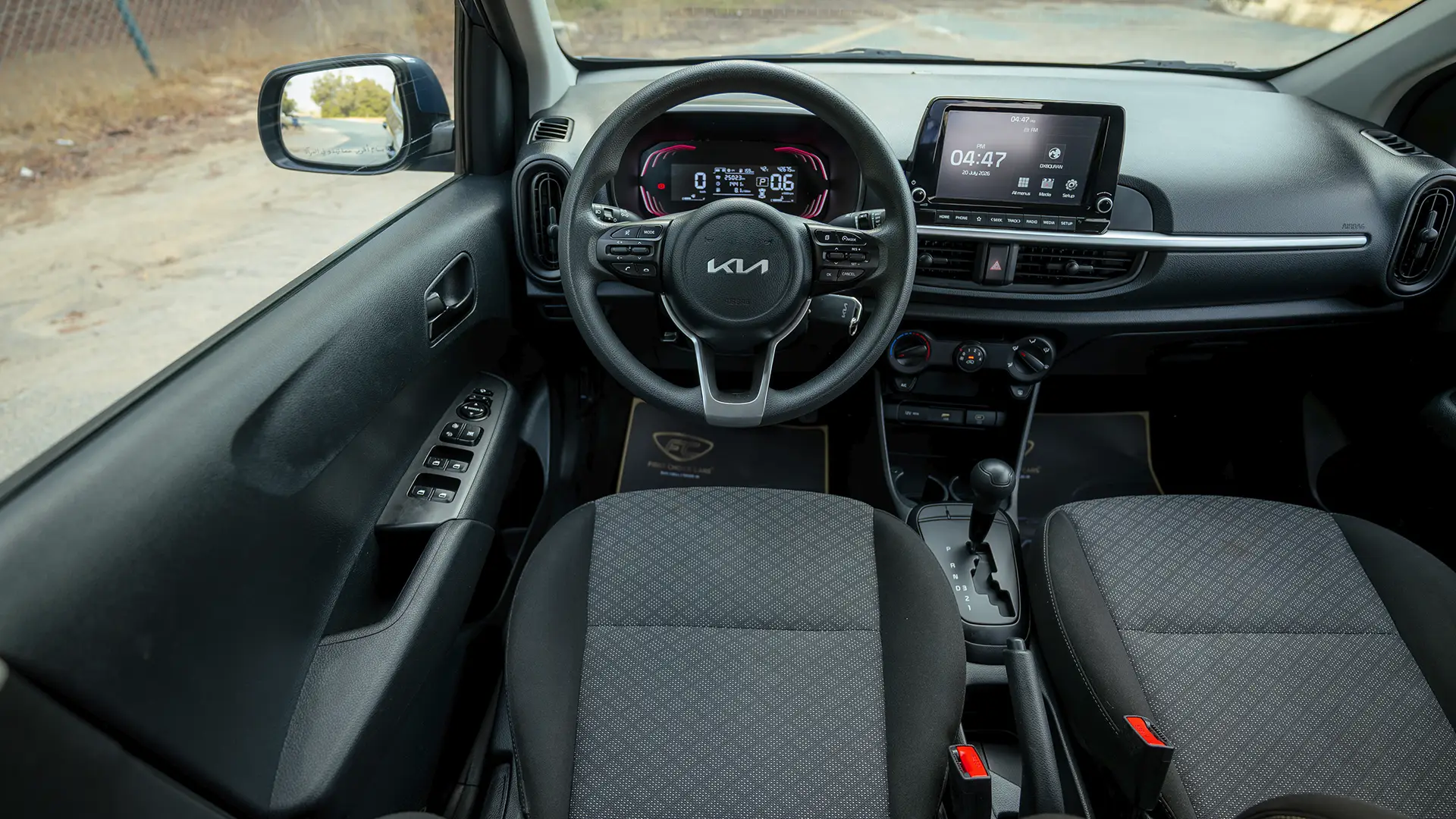 Used 2024 Kia Picanto LX in Blue – Steering Wheel & Instrument Cluster for Sale at First Choice Cars Dubai Sharjah