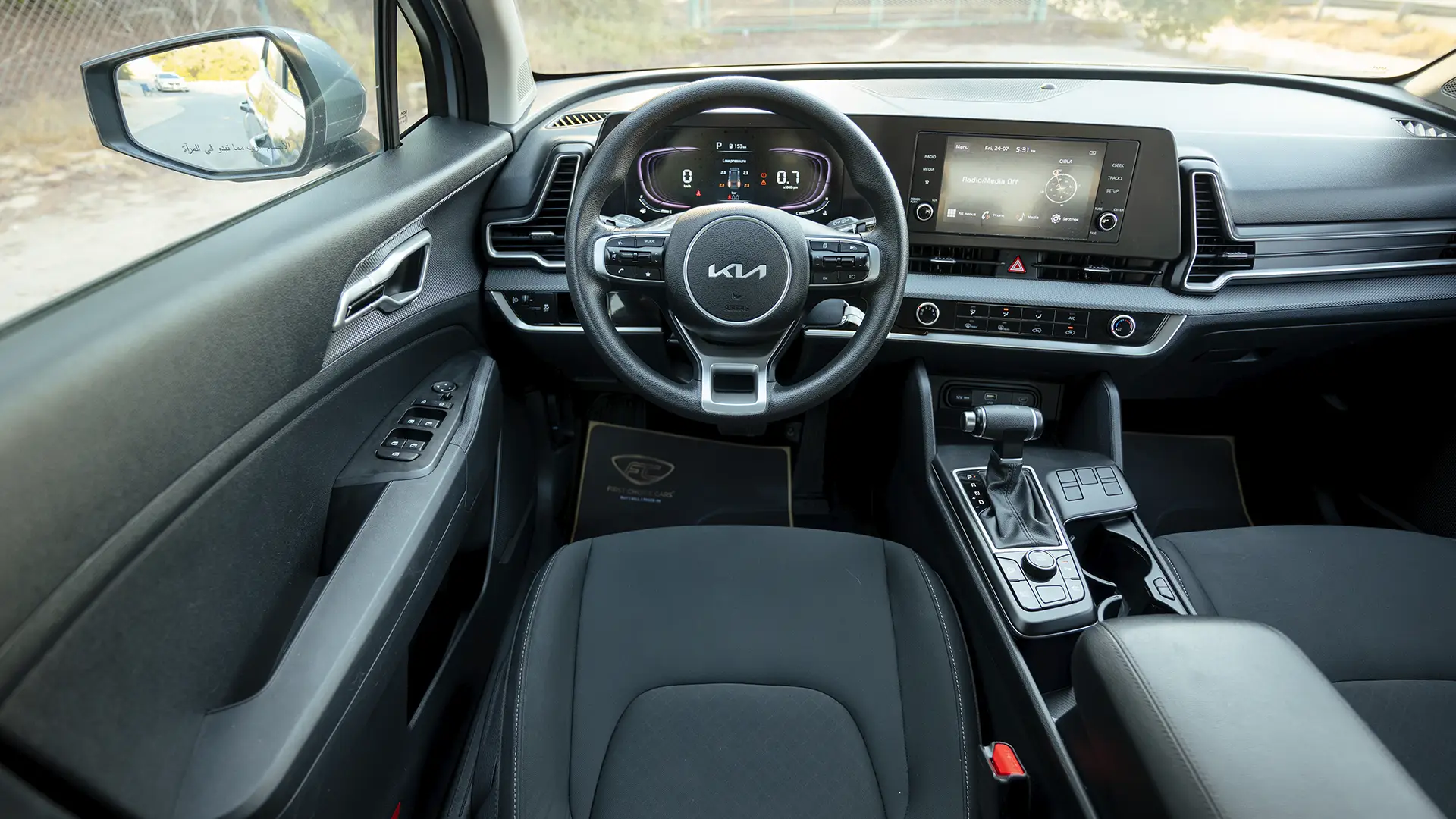 Used 2025 Kia Sportage LX in Silver – Steering Wheel & Instrument Cluster for Sale at First Choice Cars Dubai Sharjah
