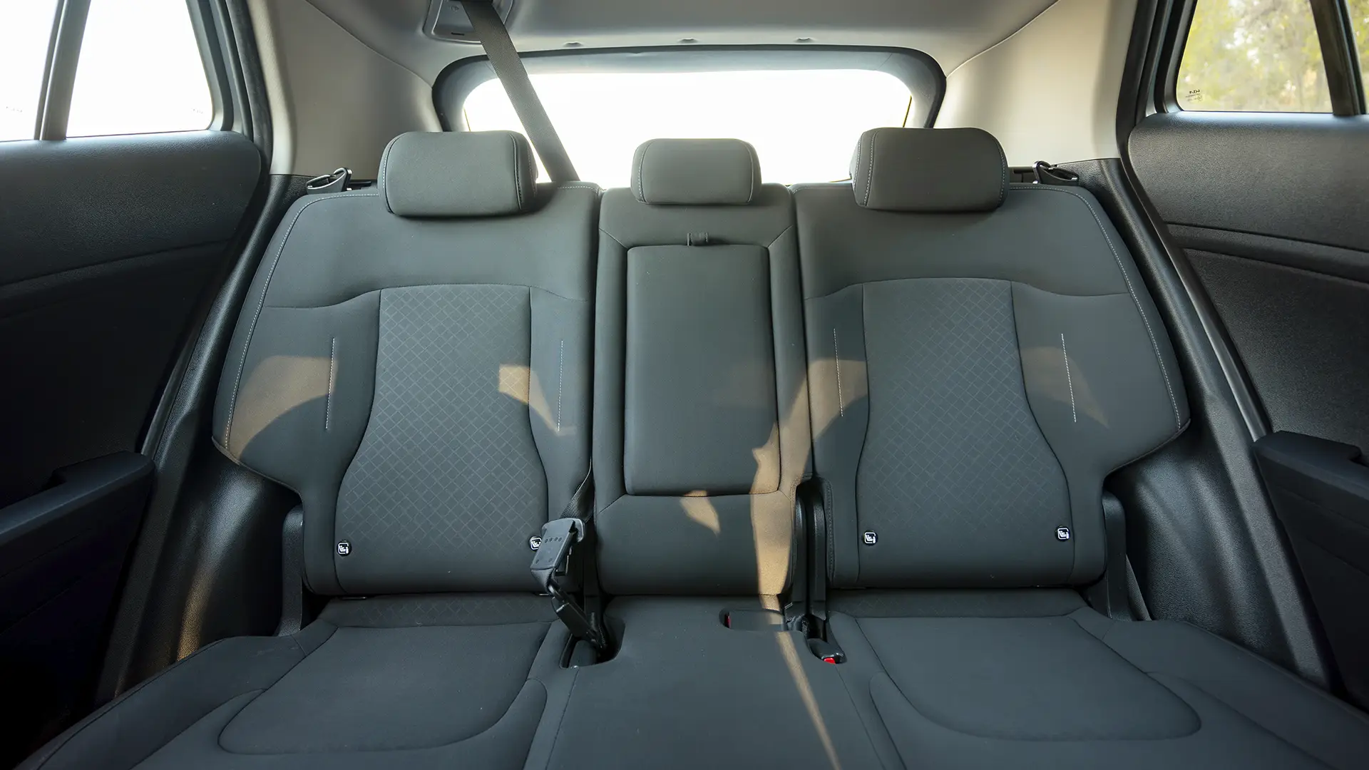 Used 2025 Kia Sportage LX in Silver – Rear Seat View for Sale at First Choice Cars Dubai Sharjah