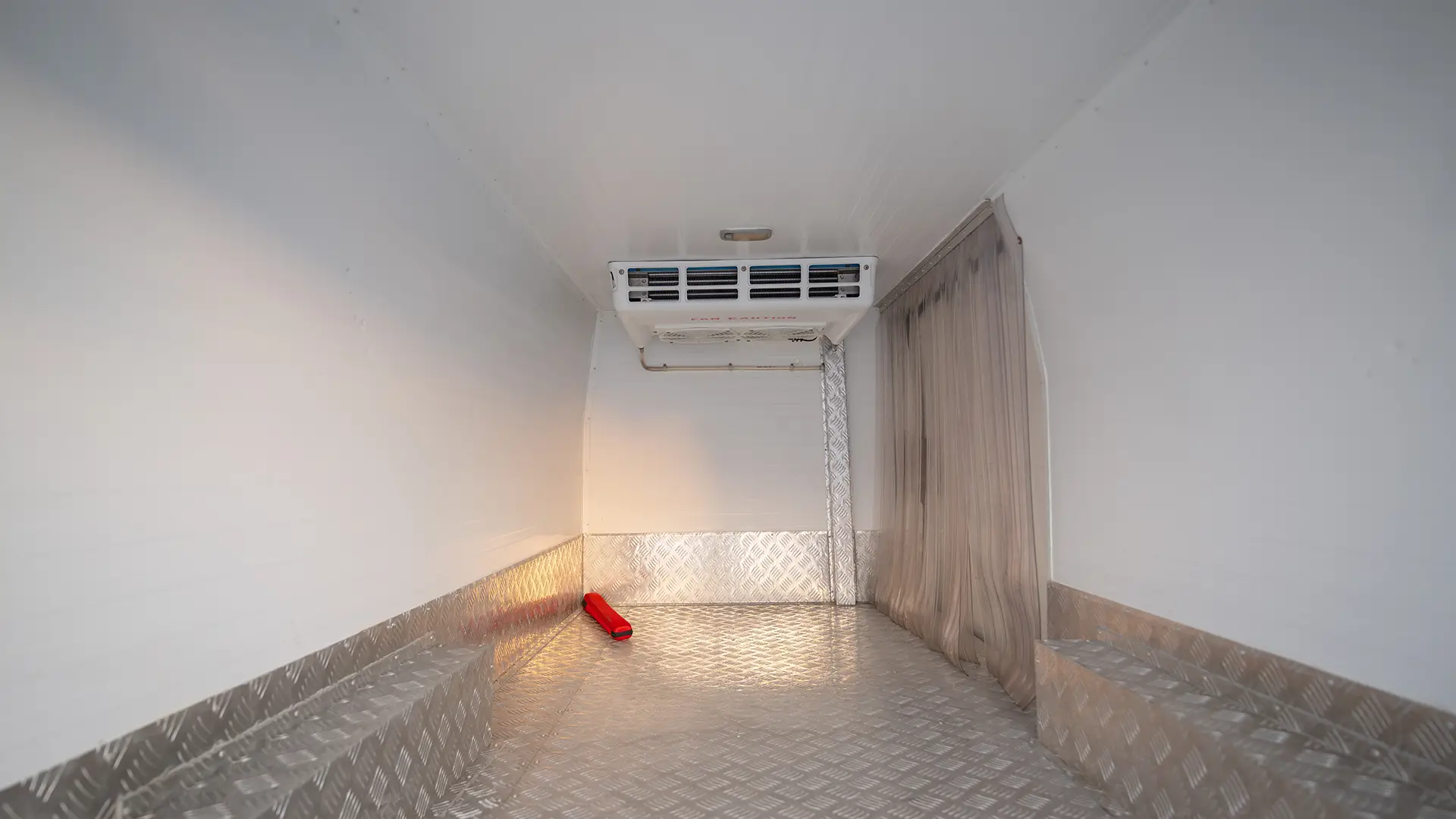 Used 2024 Toyota Hiace GL Standard Roof in White – Chiller Box Rear Opening View for Sale at First Choice Cars Dubai Sharjah