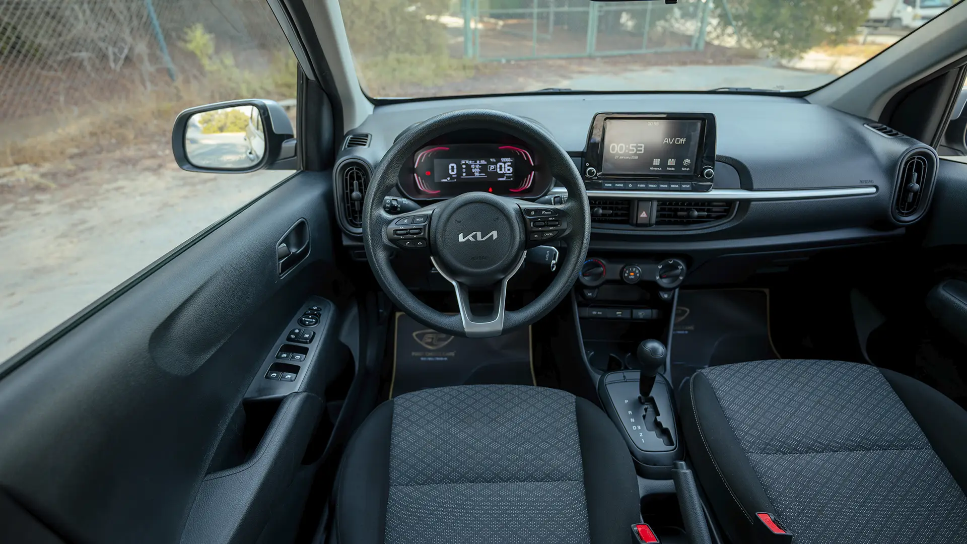 Used 2024 Kia Picanto LX in Silver – Steering Wheel & Instrument Cluster for Sale at First Choice Cars Dubai Sharjah