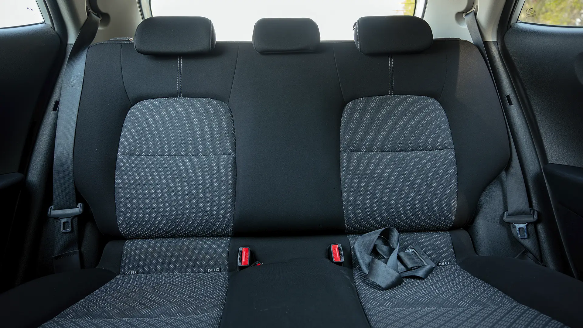 Used 2024 Kia Picanto LX in Silver – Rear Seat View for Sale at First Choice Cars Dubai Sharjah