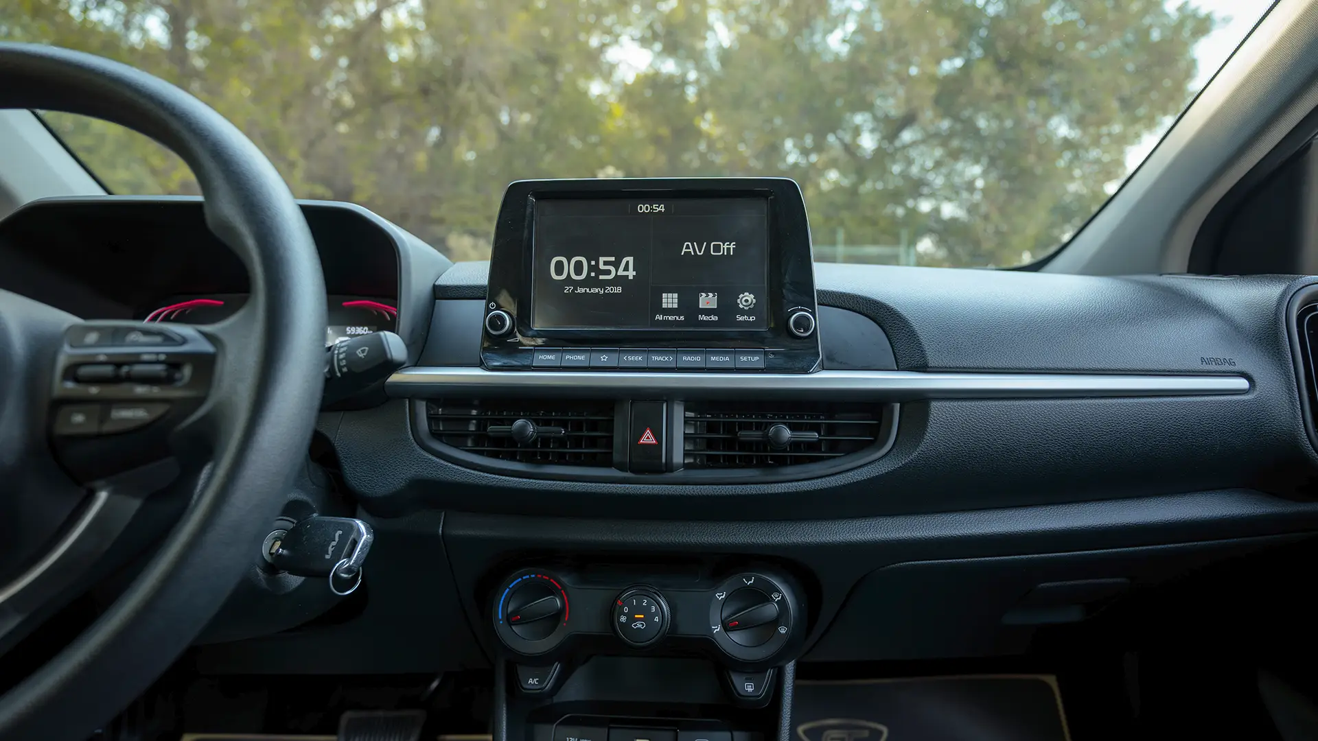 Used 2024 Kia Picanto LX in Silver – Infotainment / Touchscreen System for Sale at First Choice Cars Dubai Sharjah