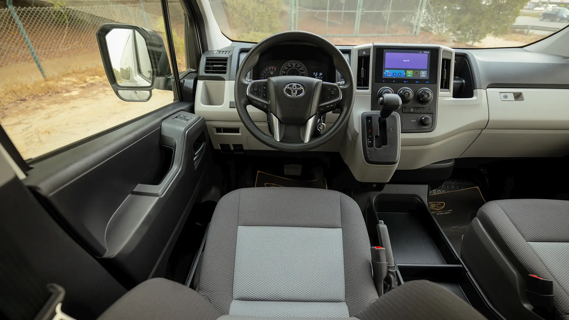 Used 2026 Toyota Hiace GL High Roof in White – Steering Wheel & Instrument Cluster for Sale at First Choice Cars Dubai Sharjah