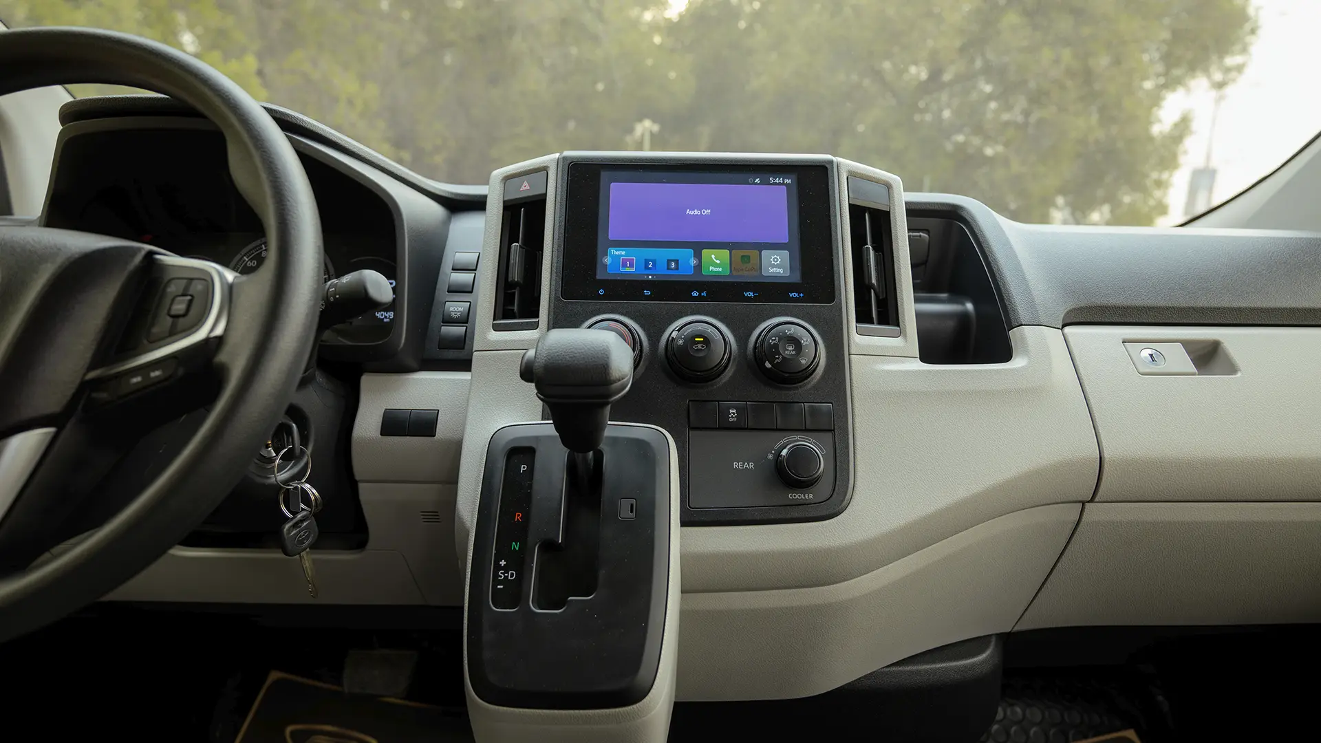 Used 2026 Toyota Hiace GL High Roof in White – Infotainment / Touchscreen System for Sale at First Choice Cars Dubai Sharjah