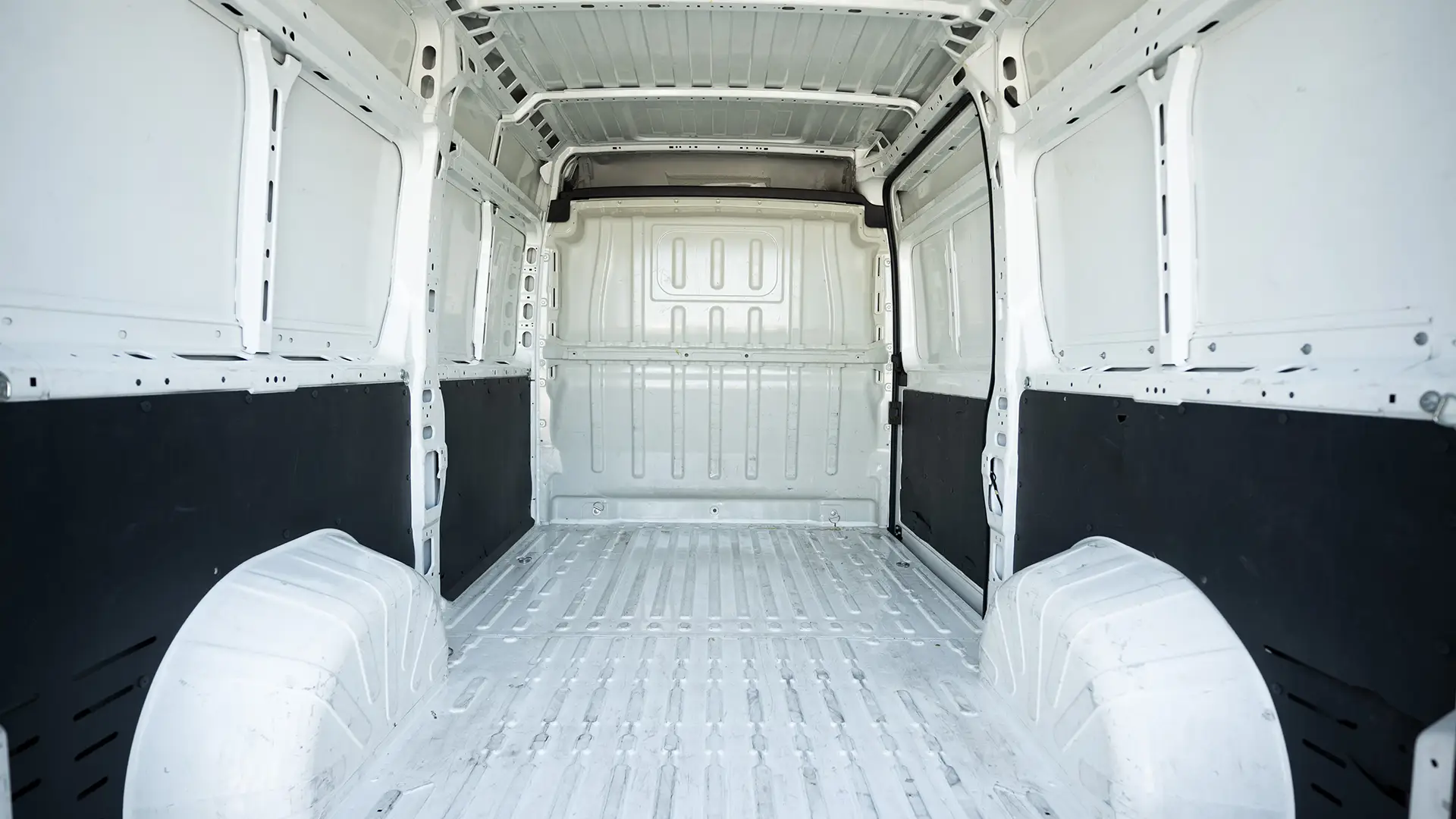 Used 2022 Peugeot Boxer L2h2 in White – Delivery Box Rear Opening View for Sale at First Choice Cars Dubai Sharjah