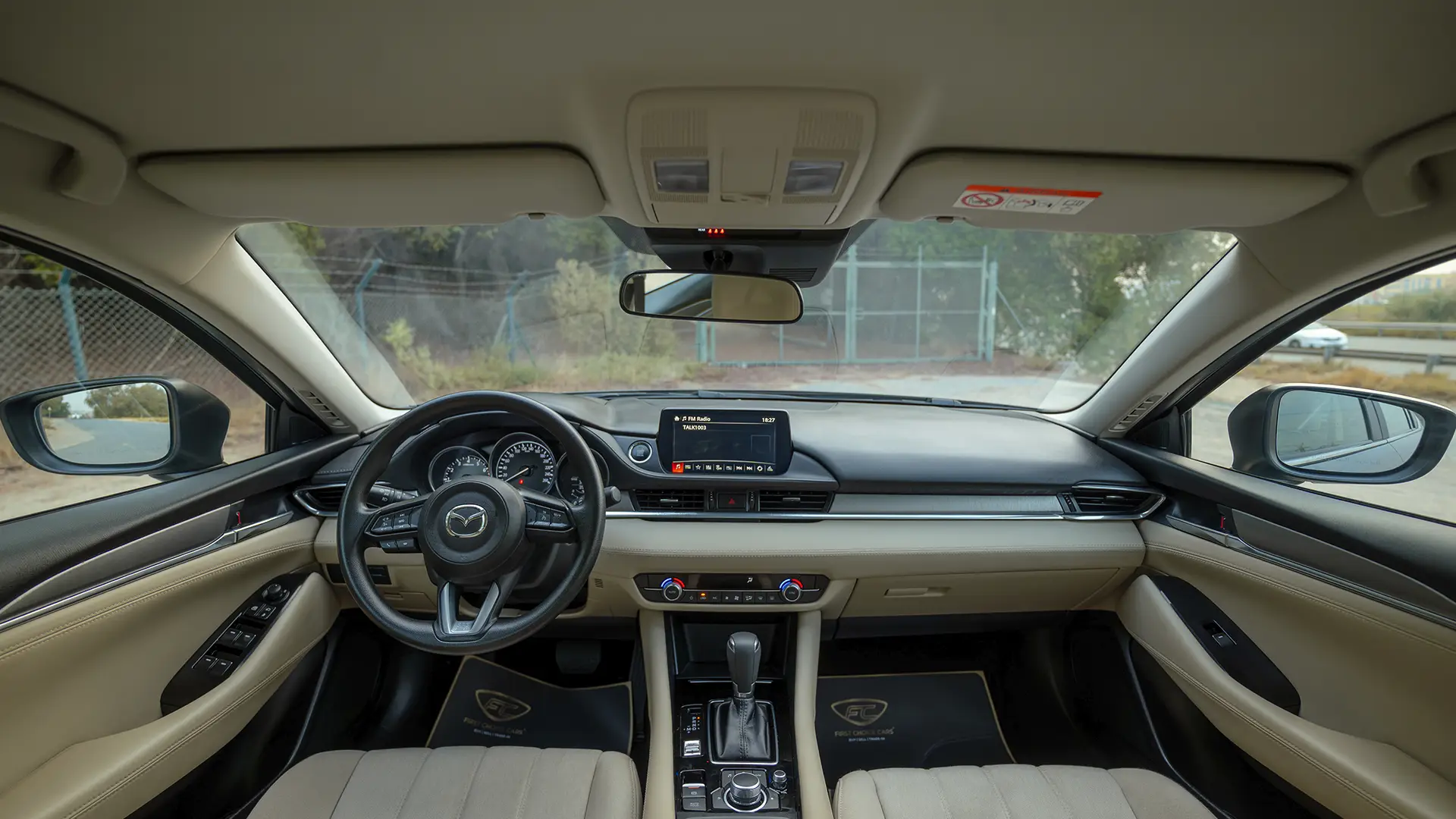Used 2025 Mazda 6 Pure in Grey – Front Cabin / Dashboard Full View for Sale at First Choice Cars Dubai Sharjah