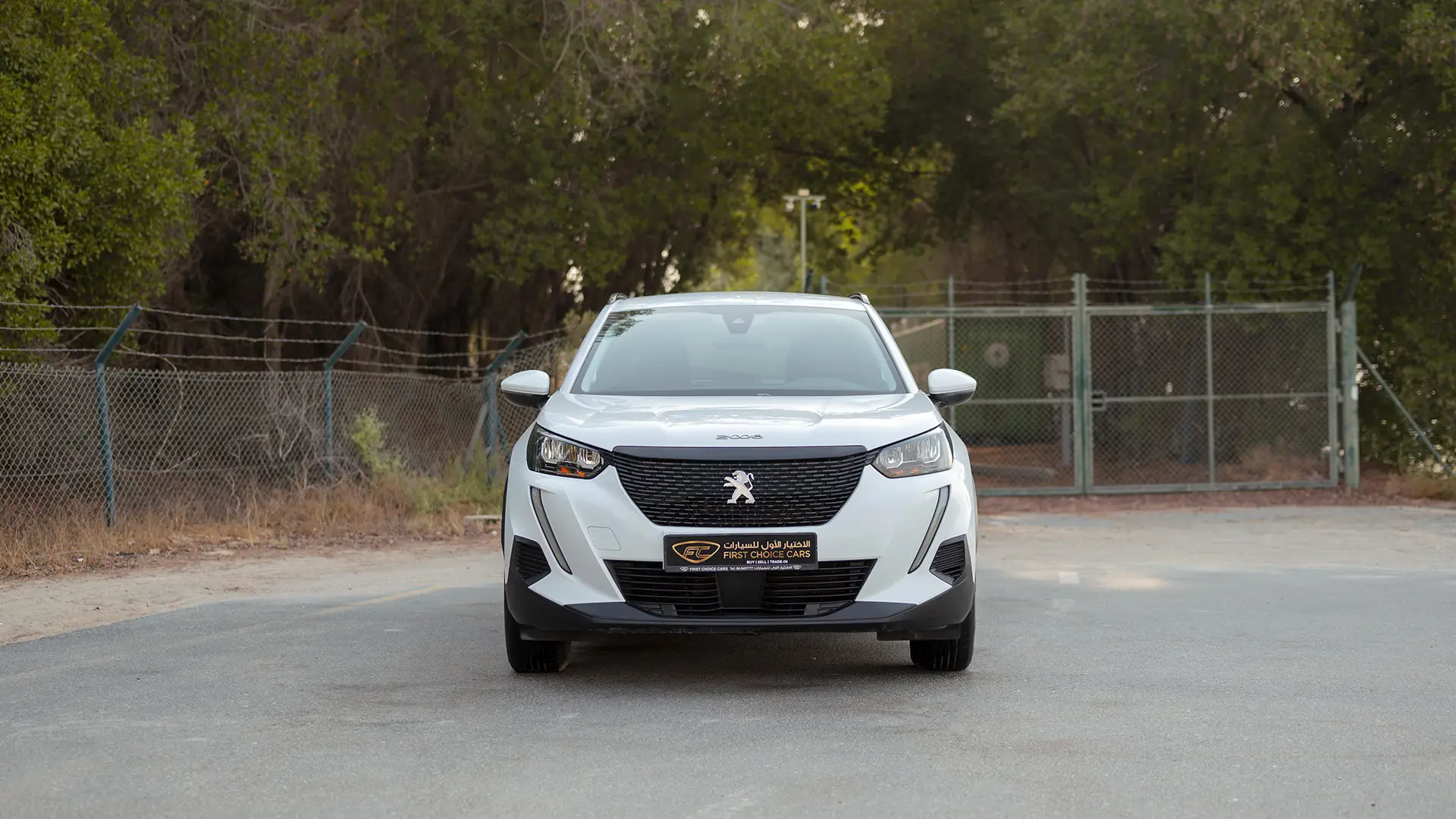 Used 2022 Peugeot 2008 Active in White – Front View for Sale at First Choice Cars Dubai Sharjah